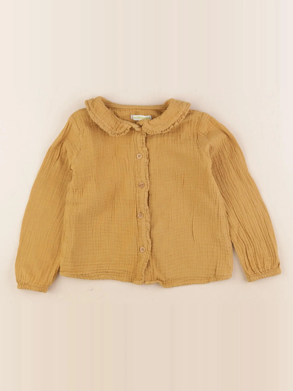 Vertbaudet - blouse jaune - 4 ans
