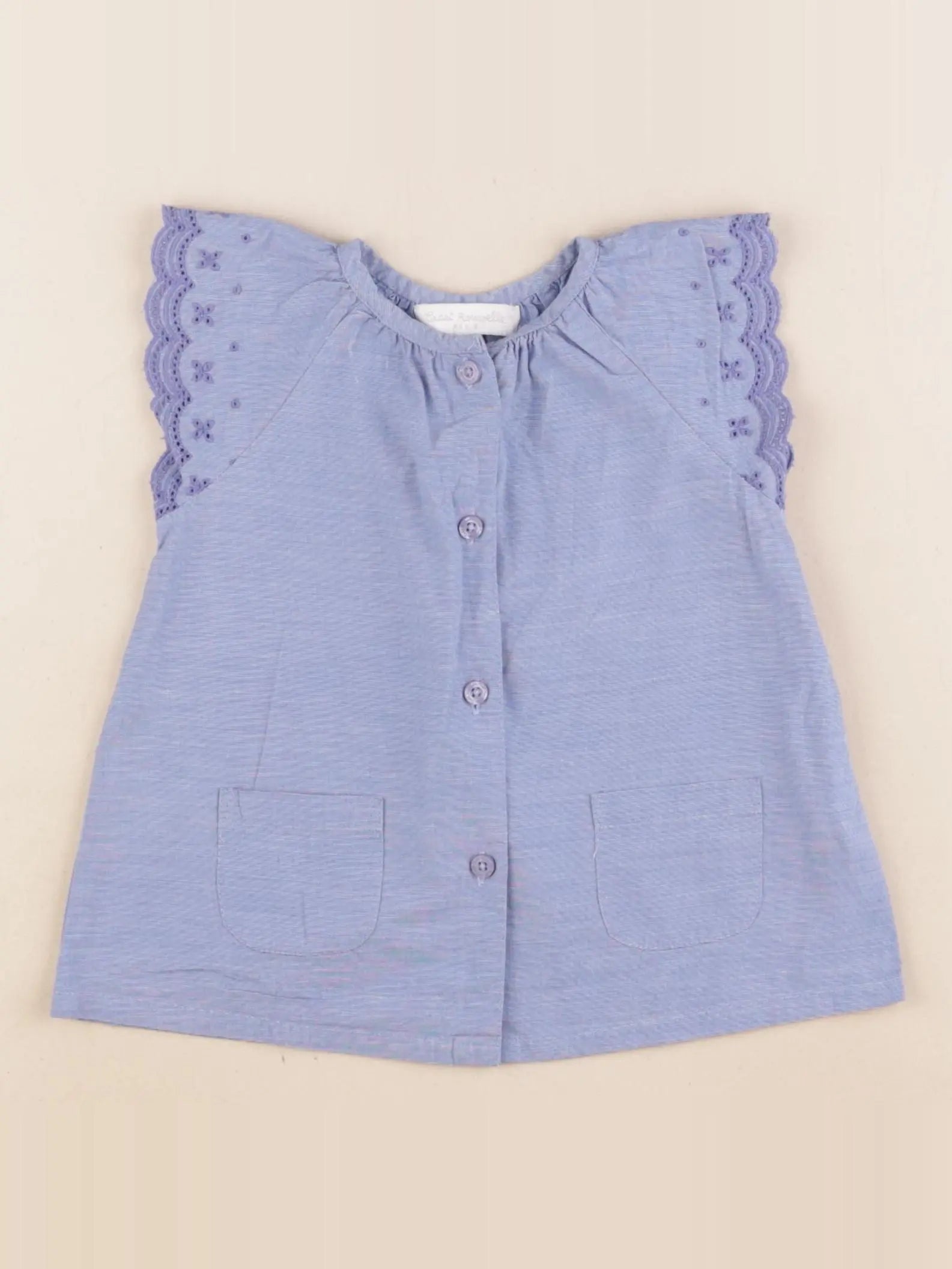 Cadet Rousselle - blouse bleu - 18 mois