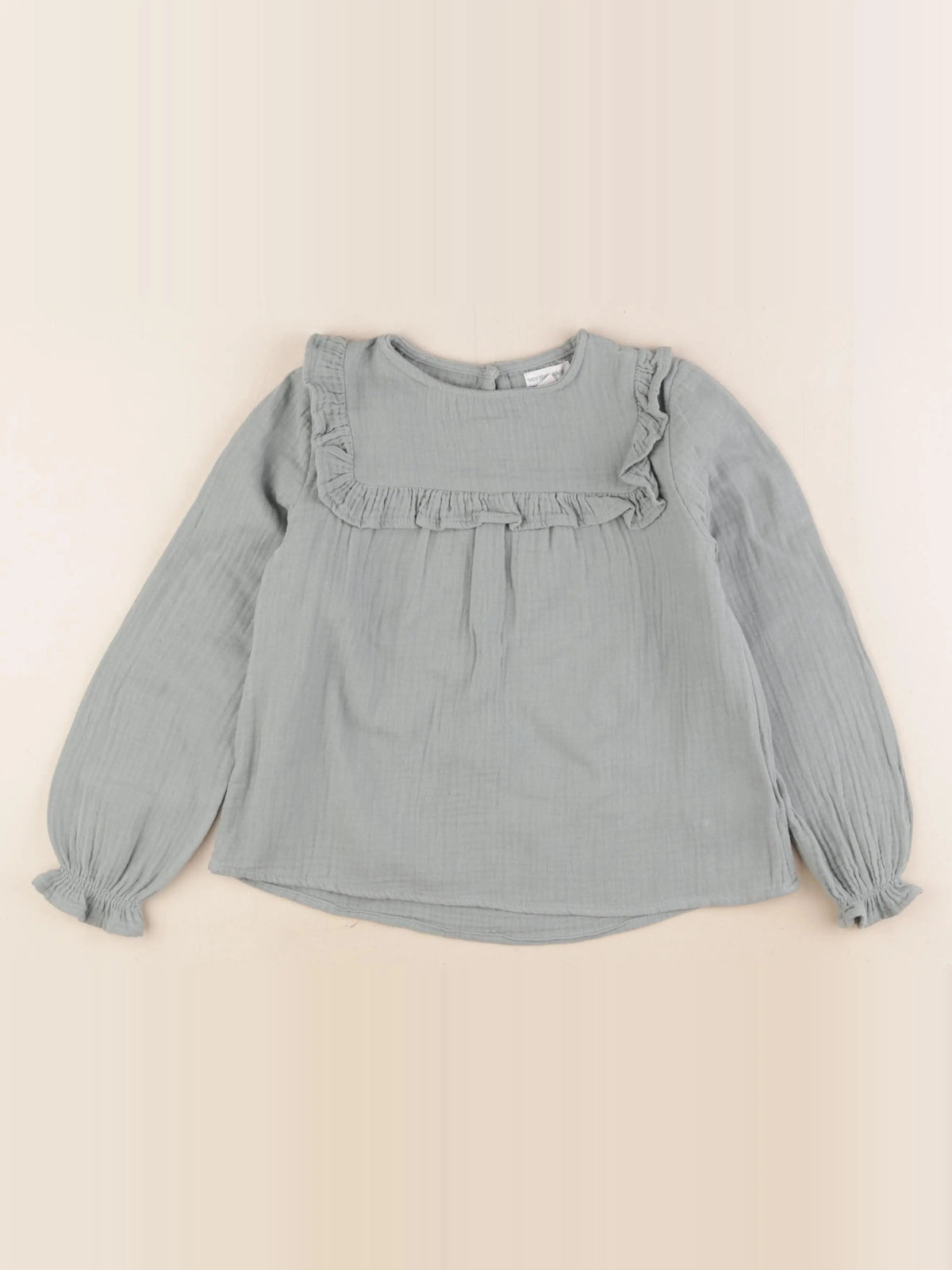 Vertbaudet - blouse bleu - 7 ans
