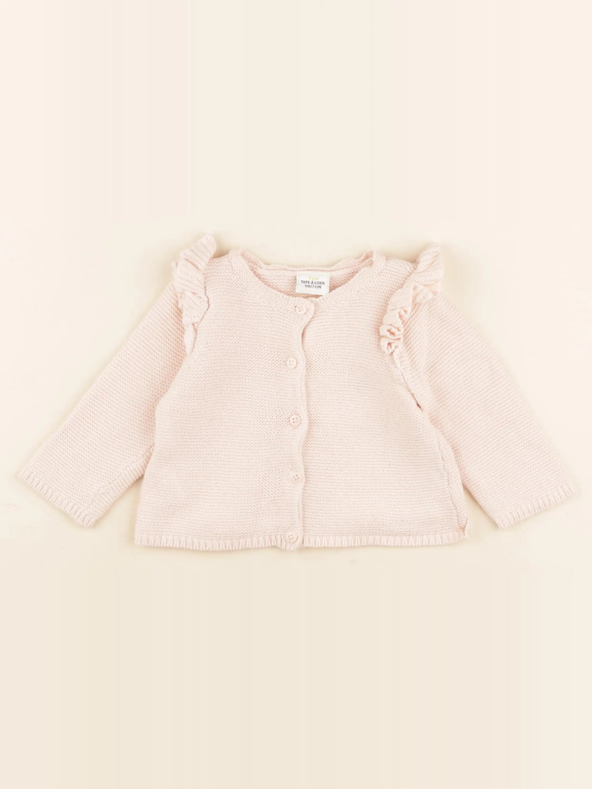Tape à l'oeil - gilet rose - 9 mois