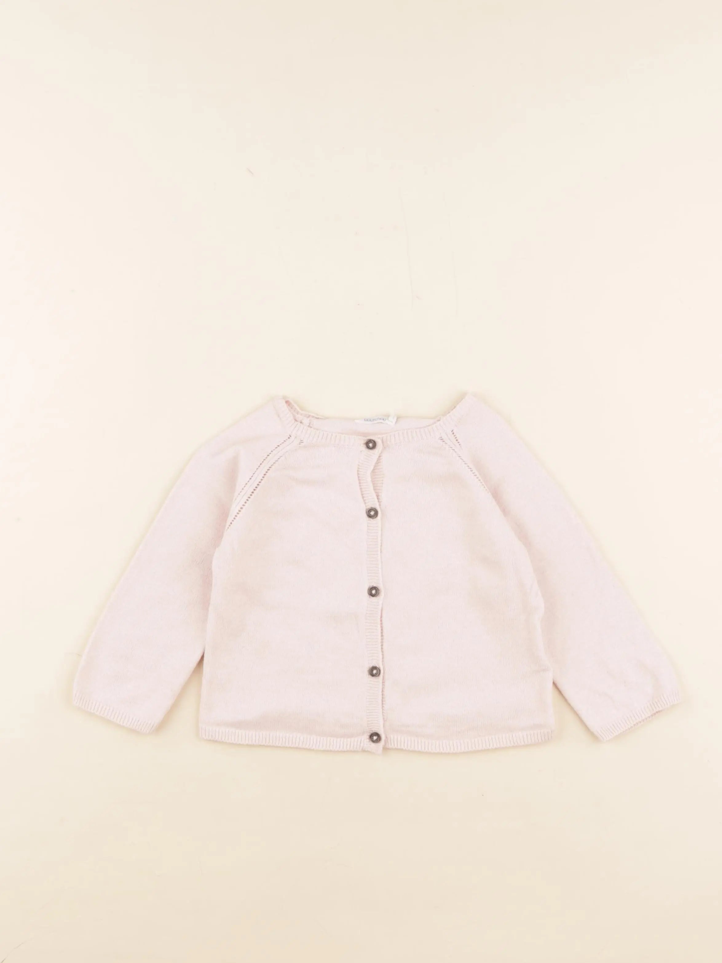 Boutchou - gilet rose - 18 mois