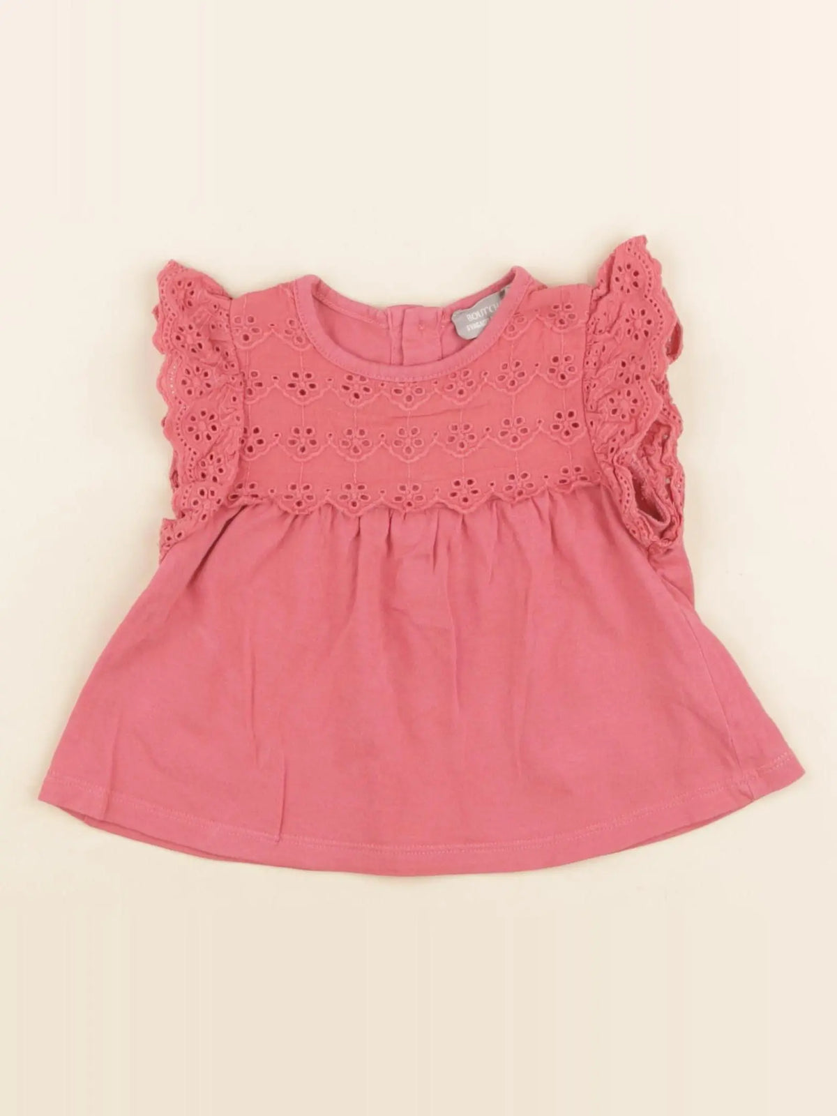 Boutchou - tee-shirt rose - 6 mois