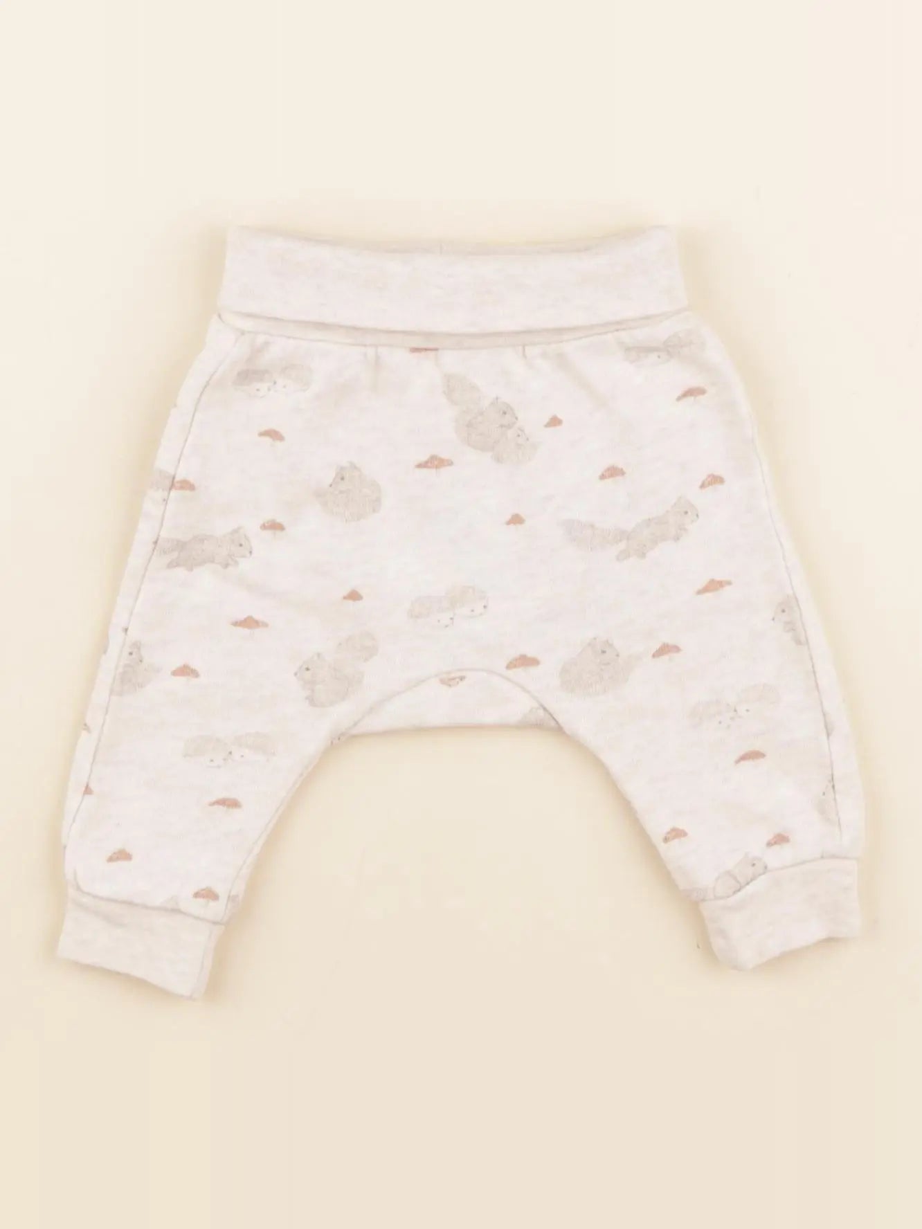 H&M - sarouel beige - 1/2 mois