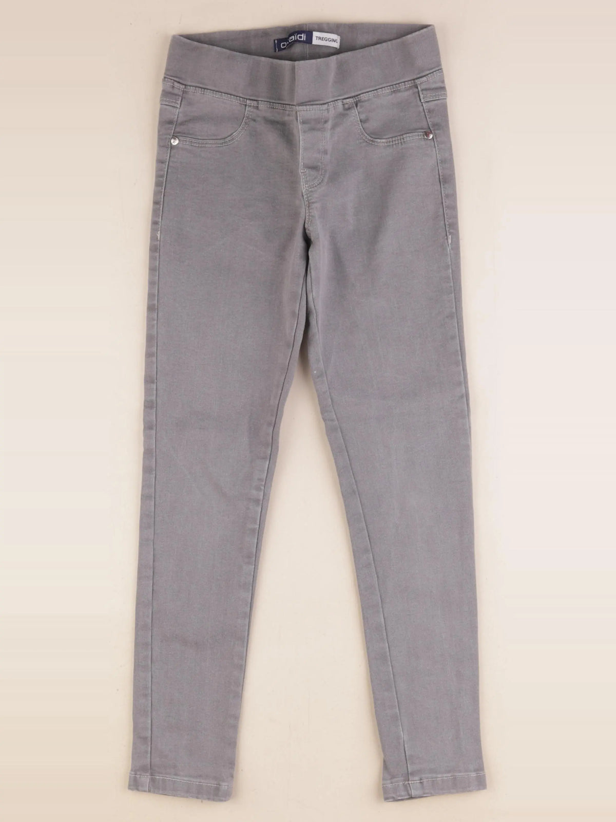 Okaidi - jegging gris - 8 ans