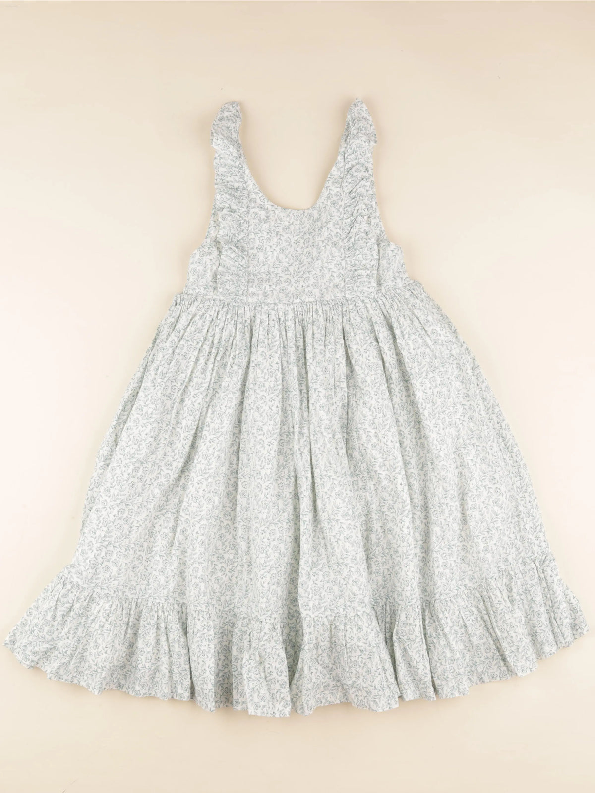 Cyrillus - robe blanc, vert - 10 ans