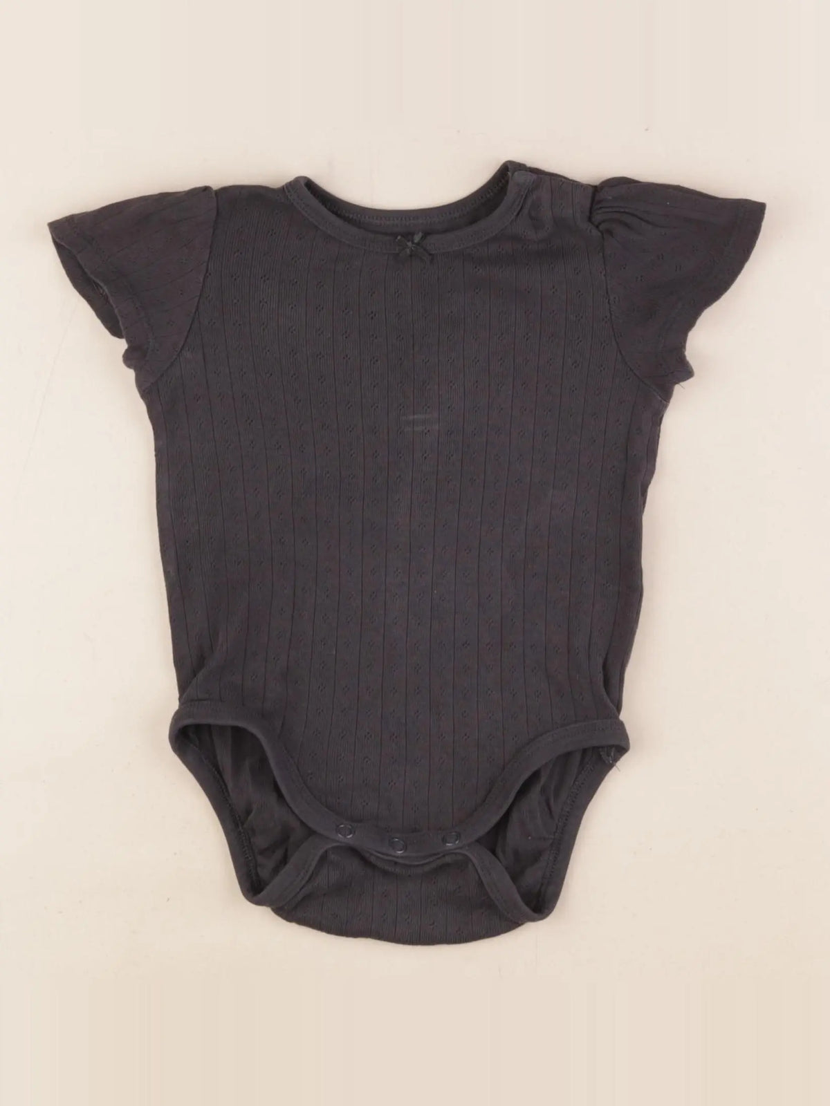 H&M - body gris - 9/12 mois