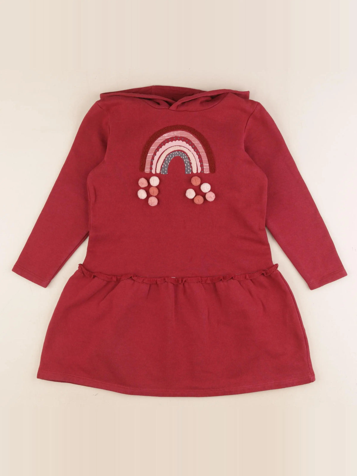 Vertbaudet - robe rouge - 6 ans
