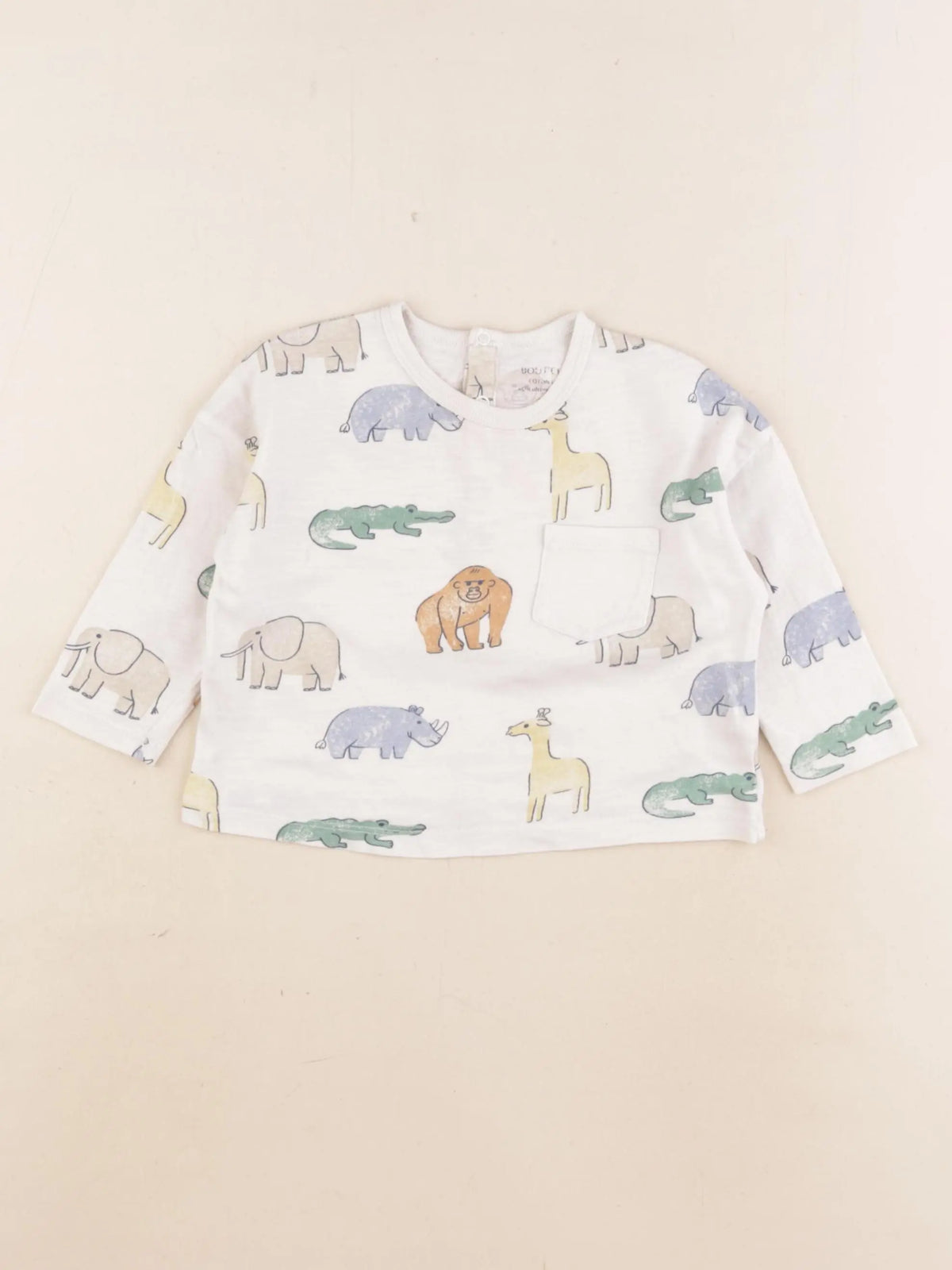 Boutchou - tee-shirt blanc - 9 mois