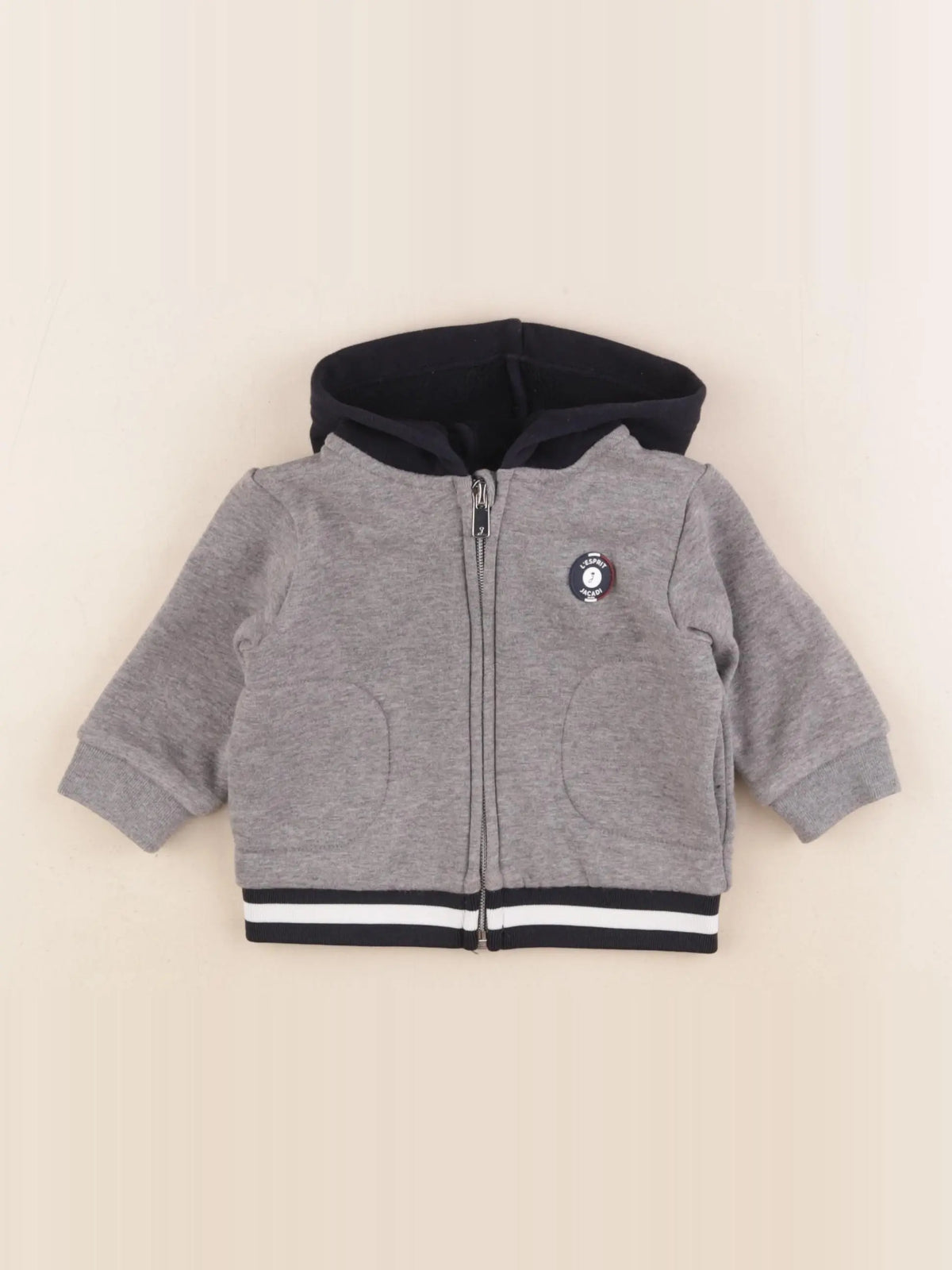 Jacadi - sweat gris - 6 mois