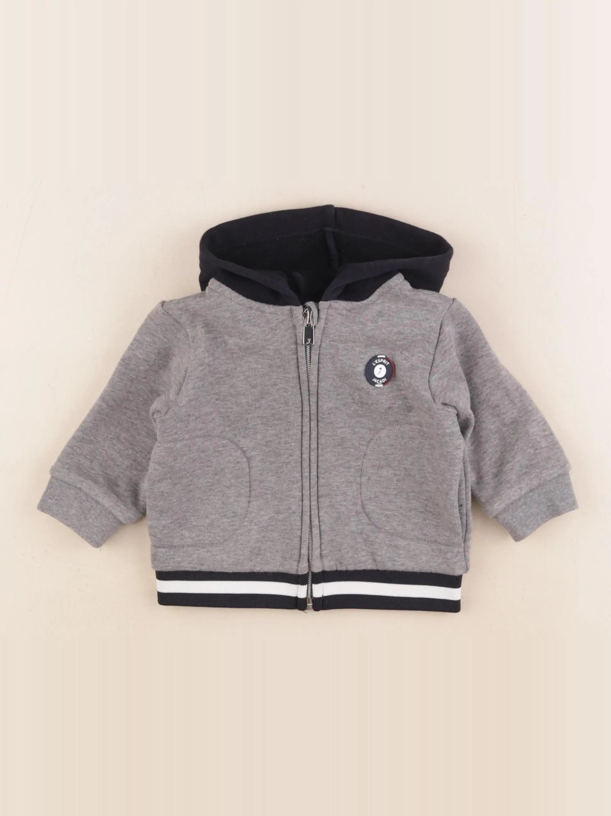 Jacadi - sweat gris - 6 mois