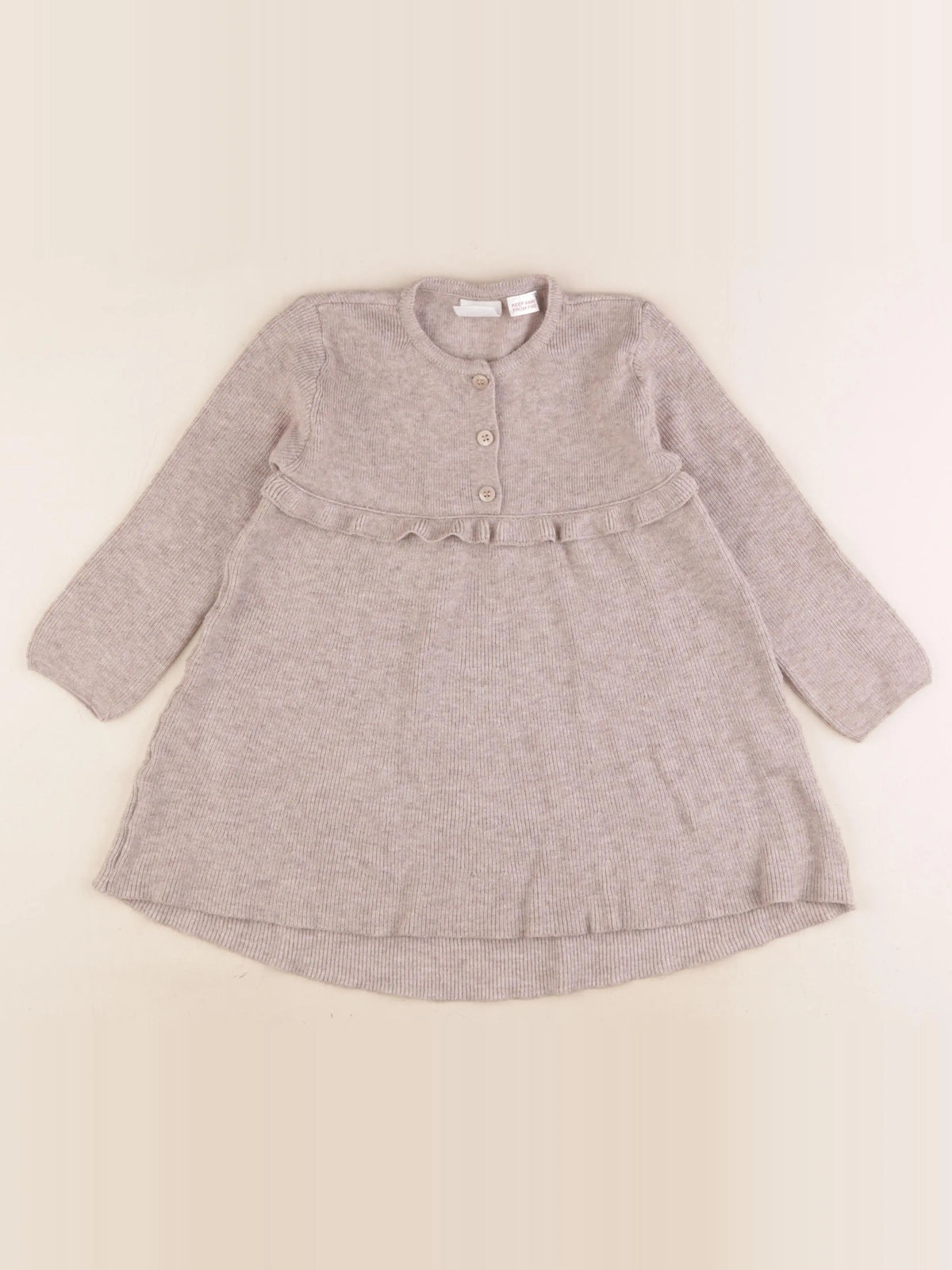 Zara - robe marron - 2/3 ans