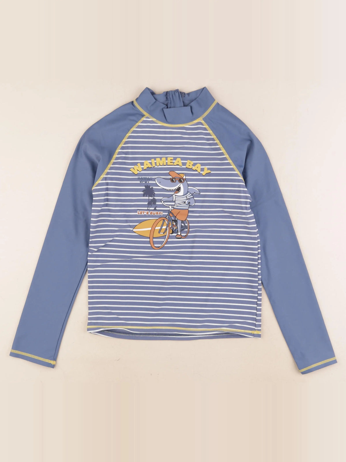 Vertbaudet - tee-shirt de bain bleu - 10 ans
