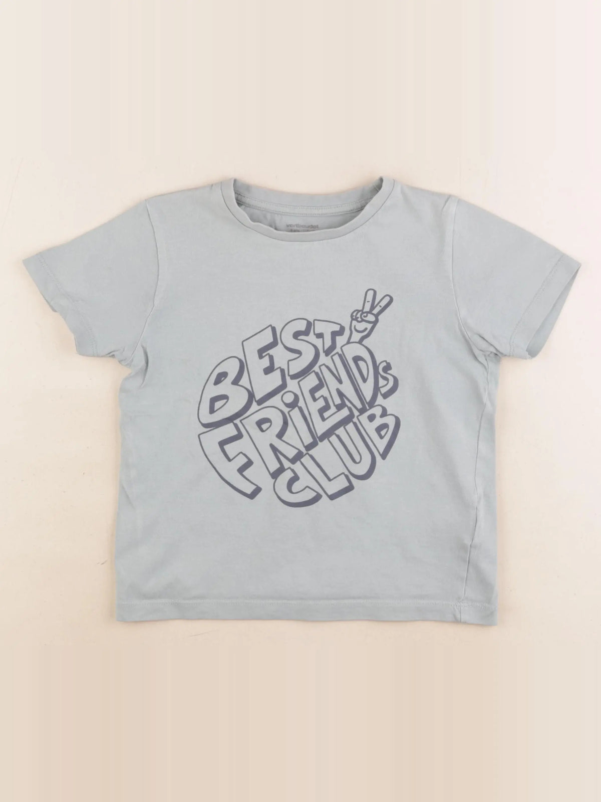 Vertbaudet - tee-shirt bleu - 6 ans