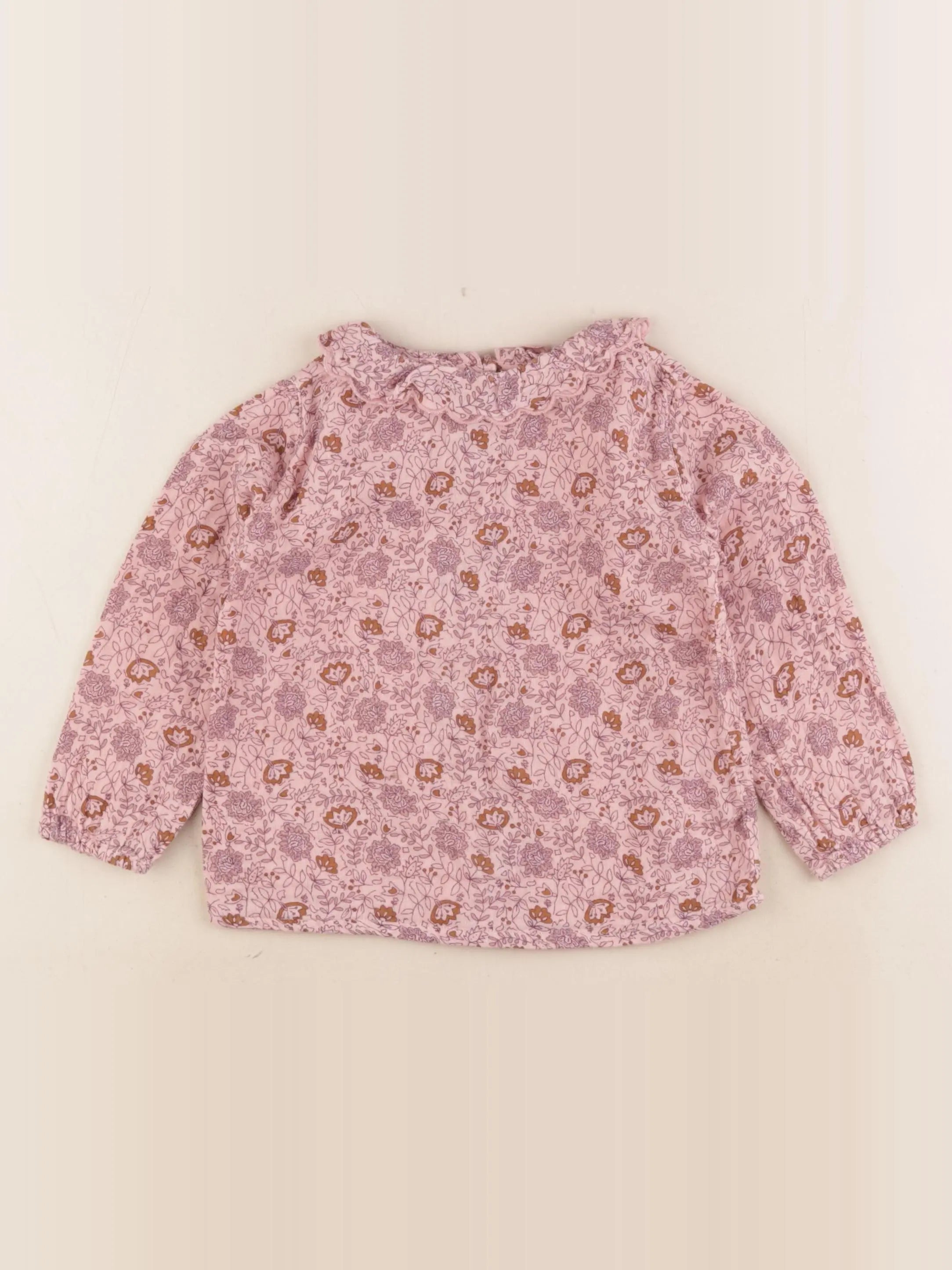 Little Cigogne - blouse rose - 3 ans