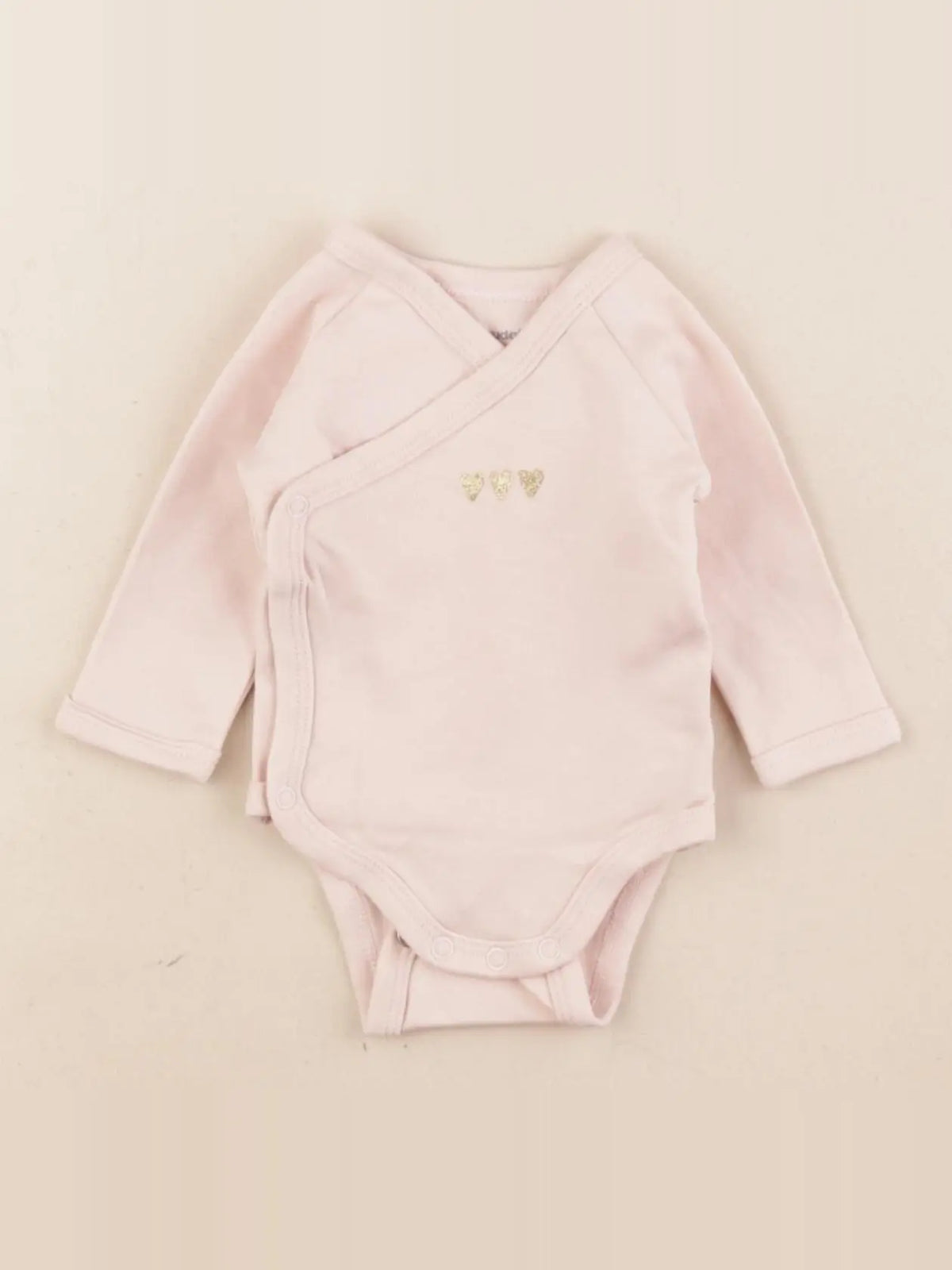 Vertbaudet - body rose - 1 mois