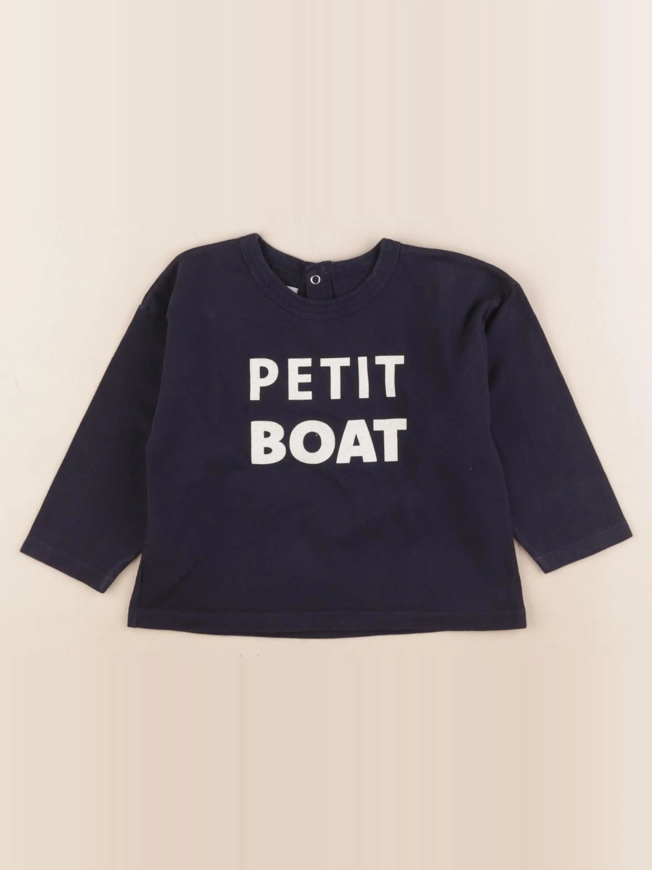 Petit Bateau - tee-shirt bleu - 24 mois