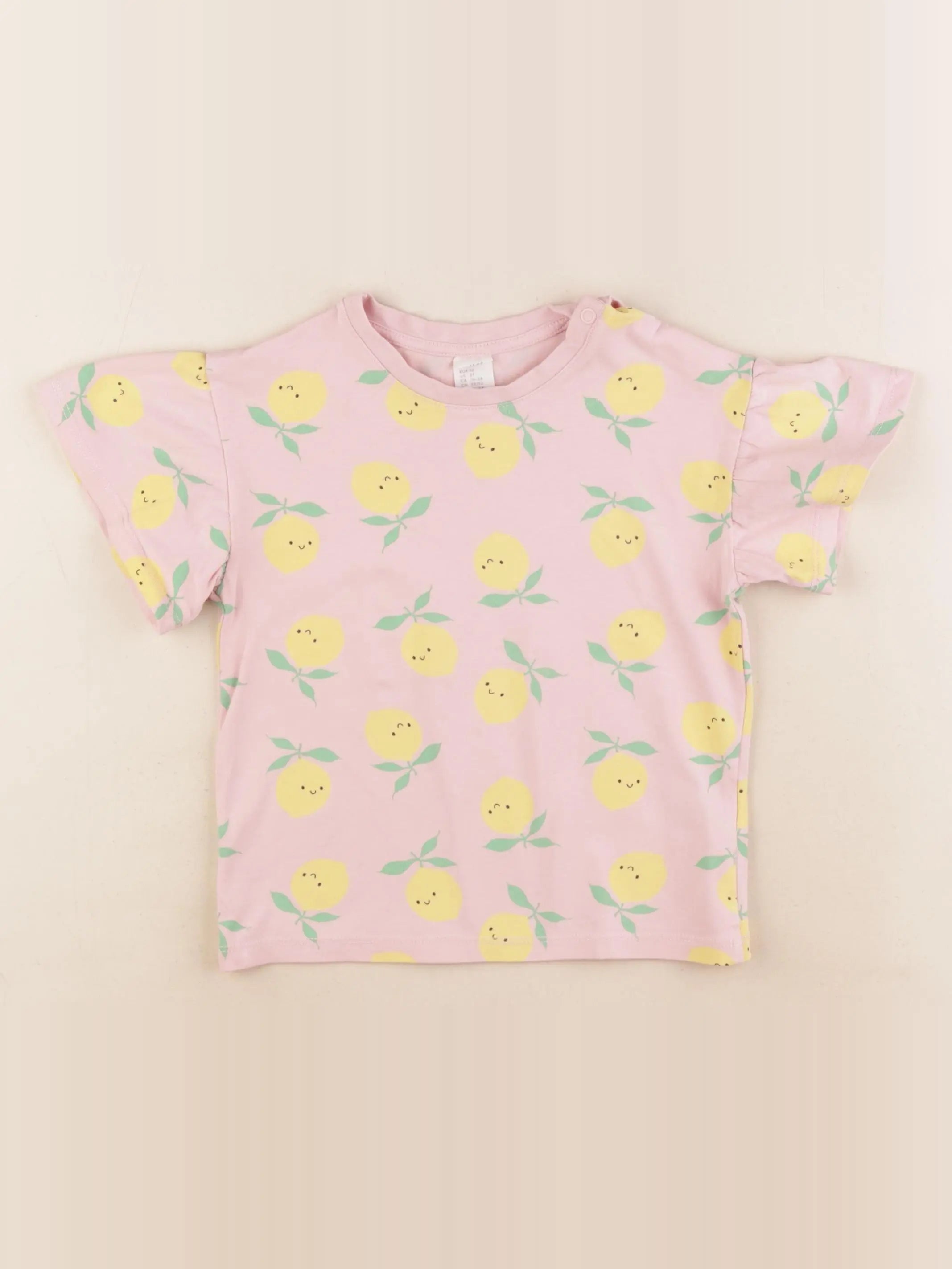 H&M - tee-shirt rose - 18/24 mois