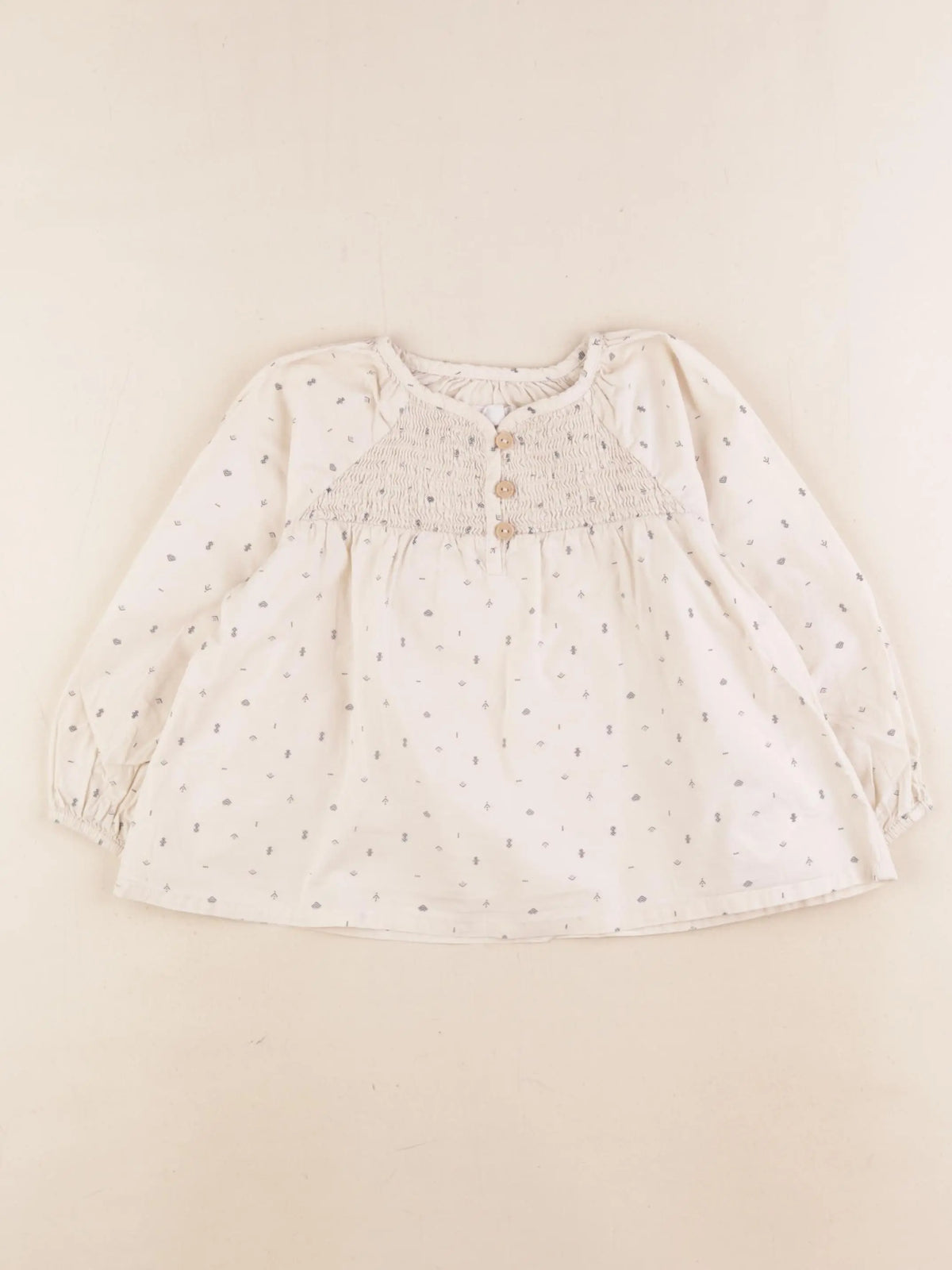 Vertbaudet - blouse beige - 36 mois