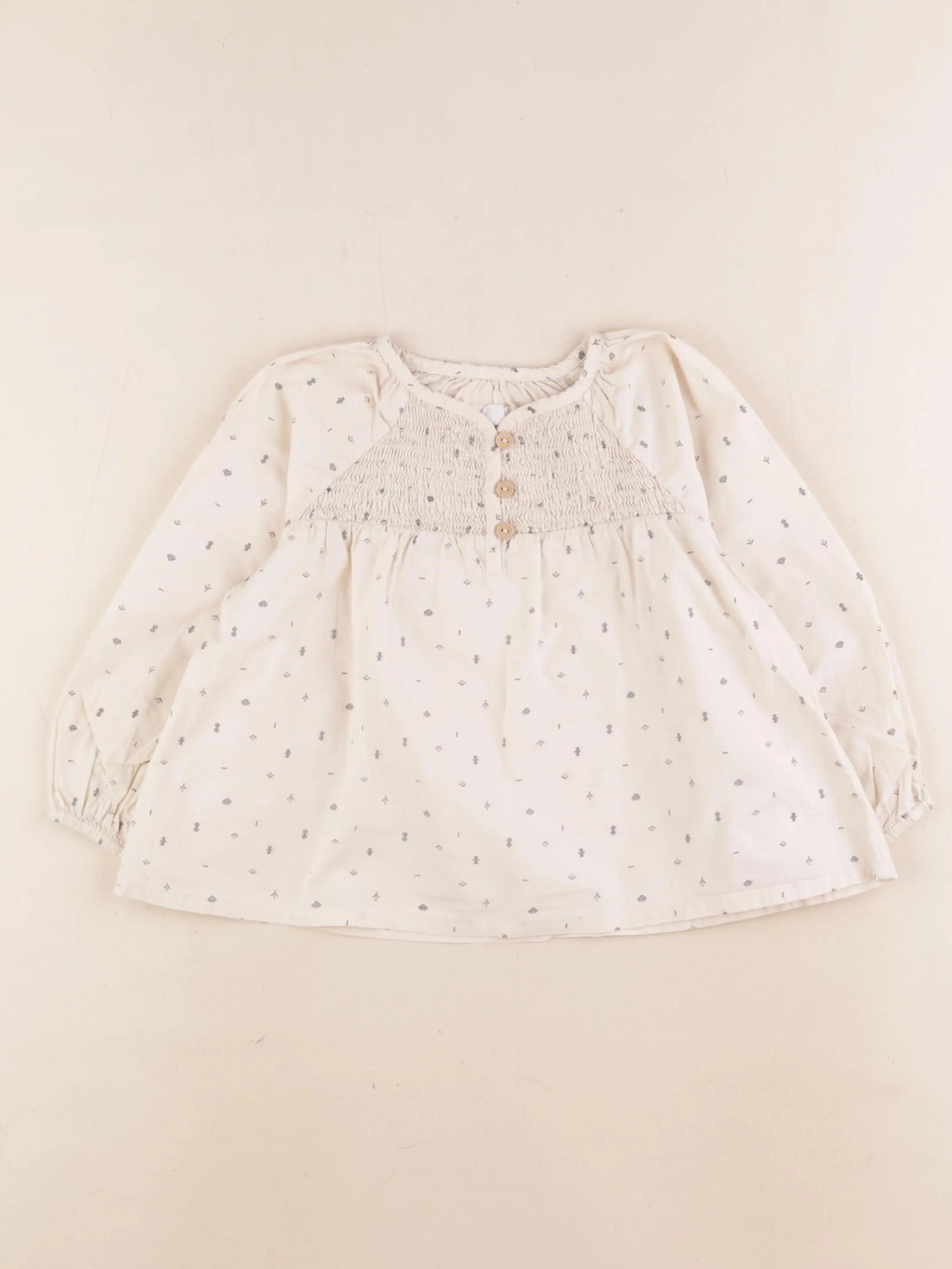 Vertbaudet - blouse beige - 36 mois