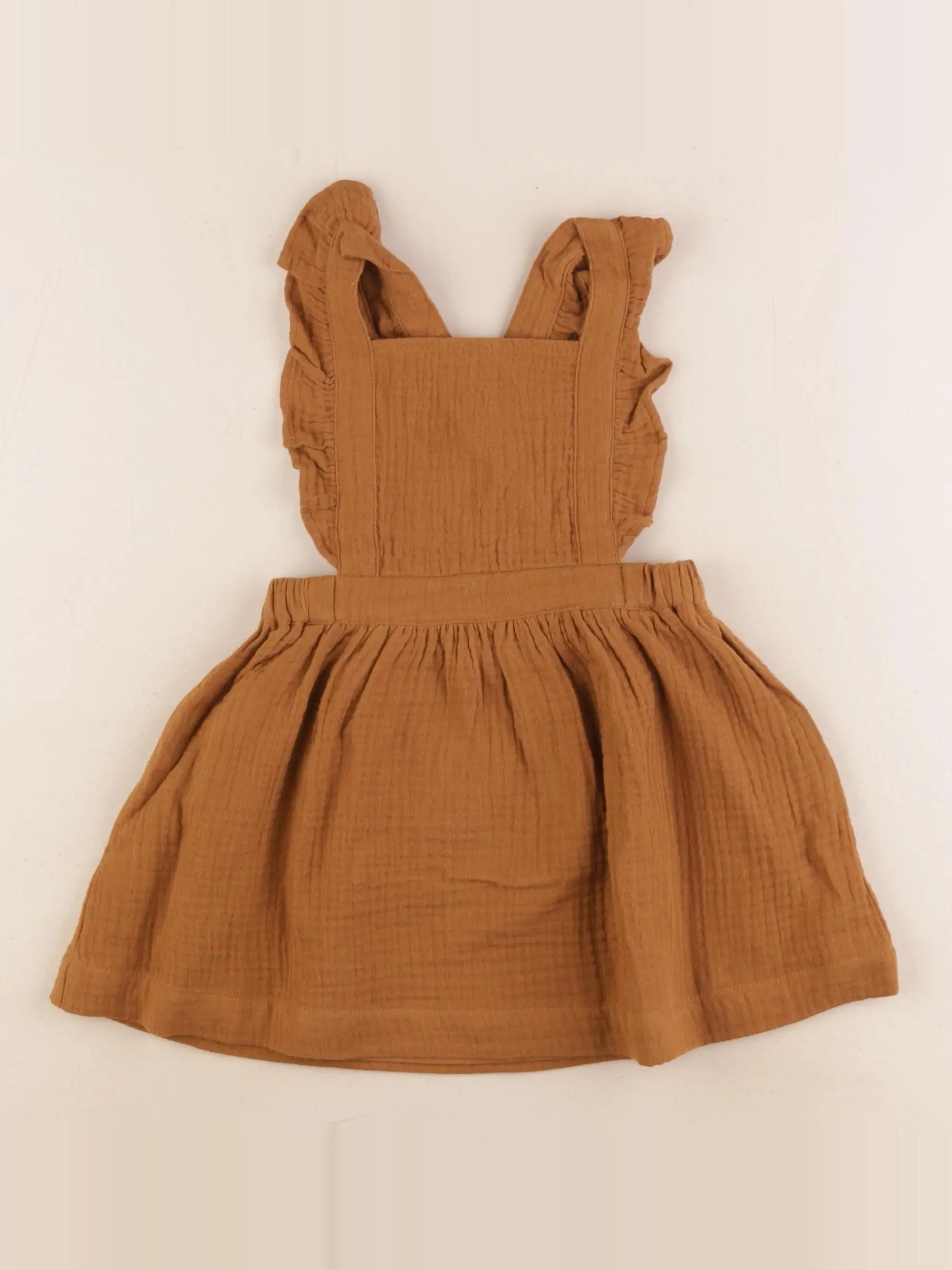 Vertbaudet - robe marron - 24 mois