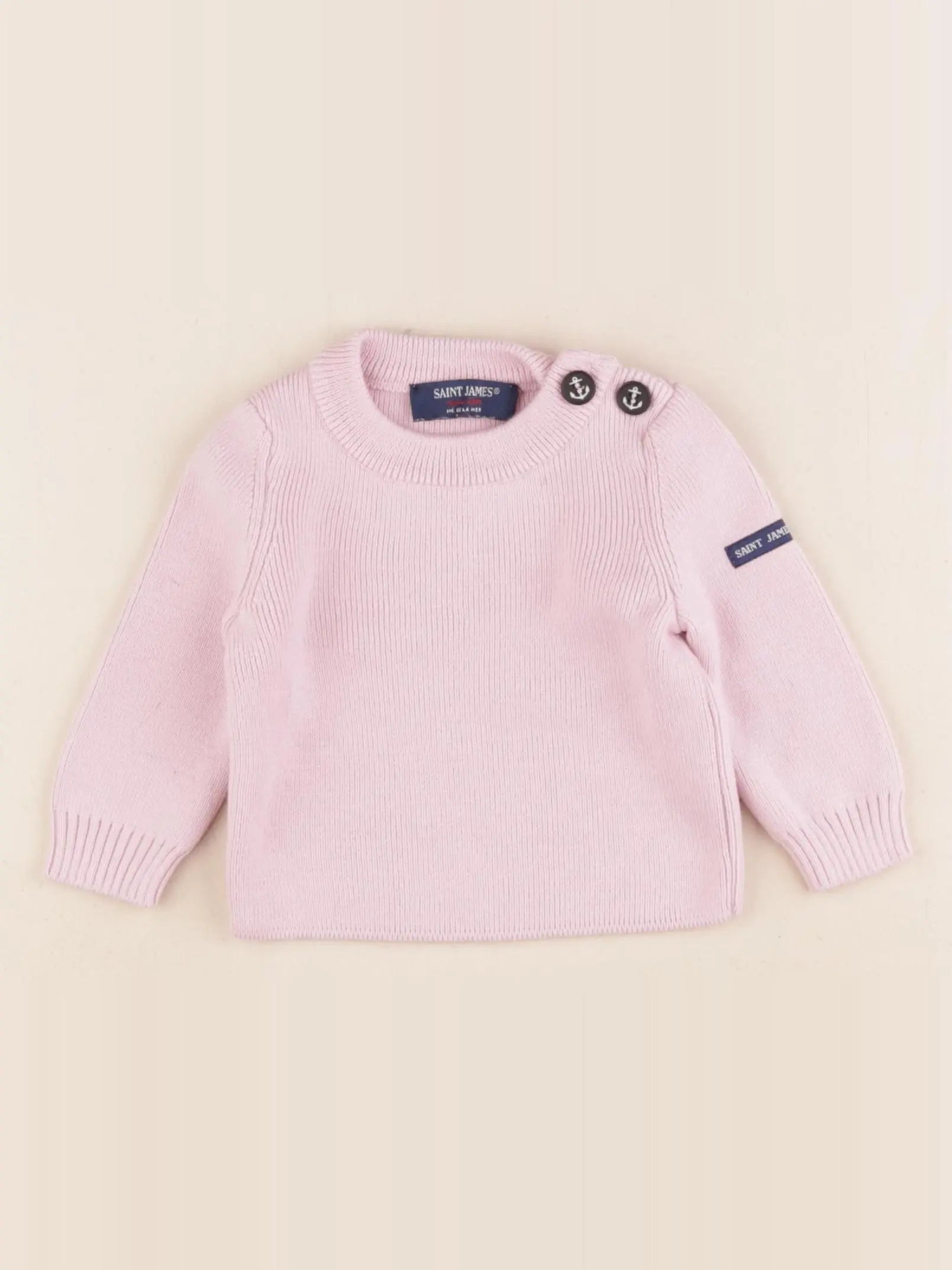 Saint James - pull rose - 6 mois
