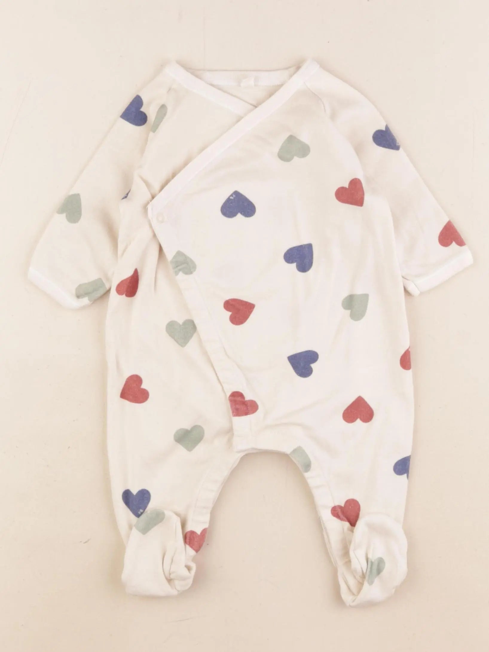 Petit Bateau - pyjama coton beige - 3 mois