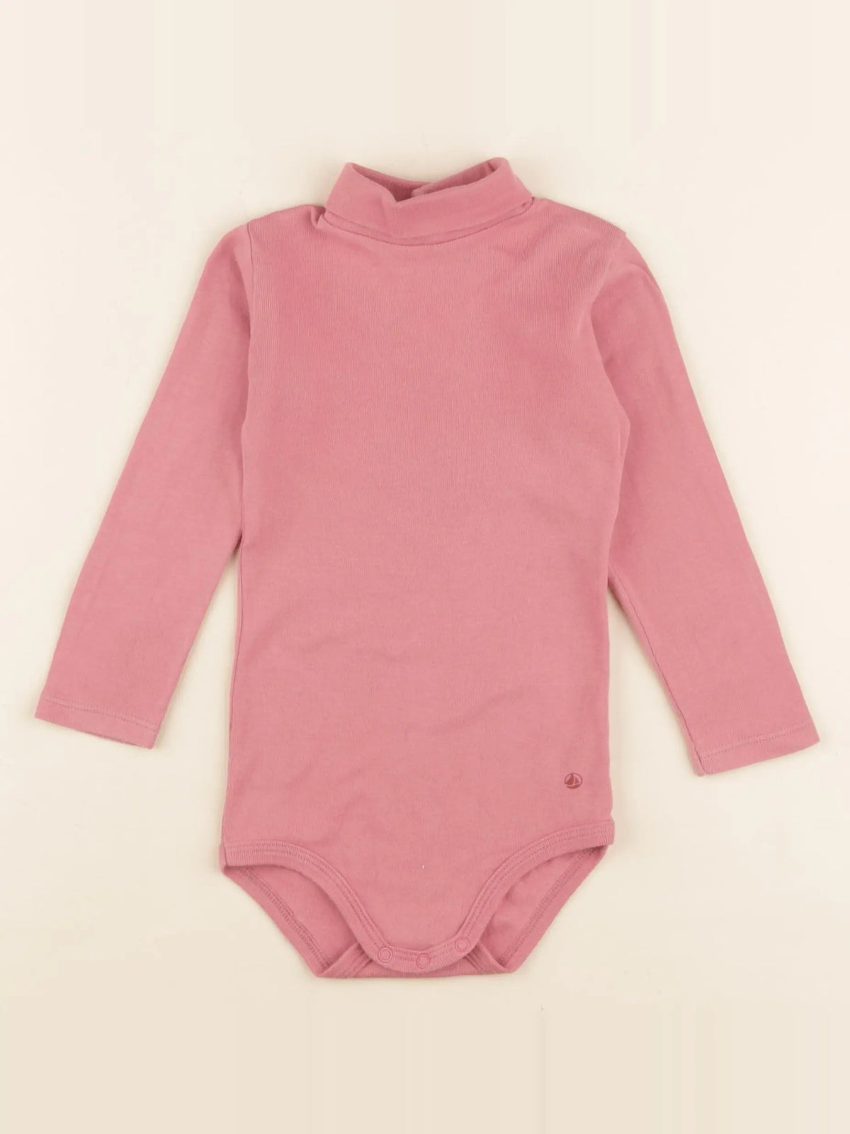 Petit Bateau - body à col rose - 18 mois