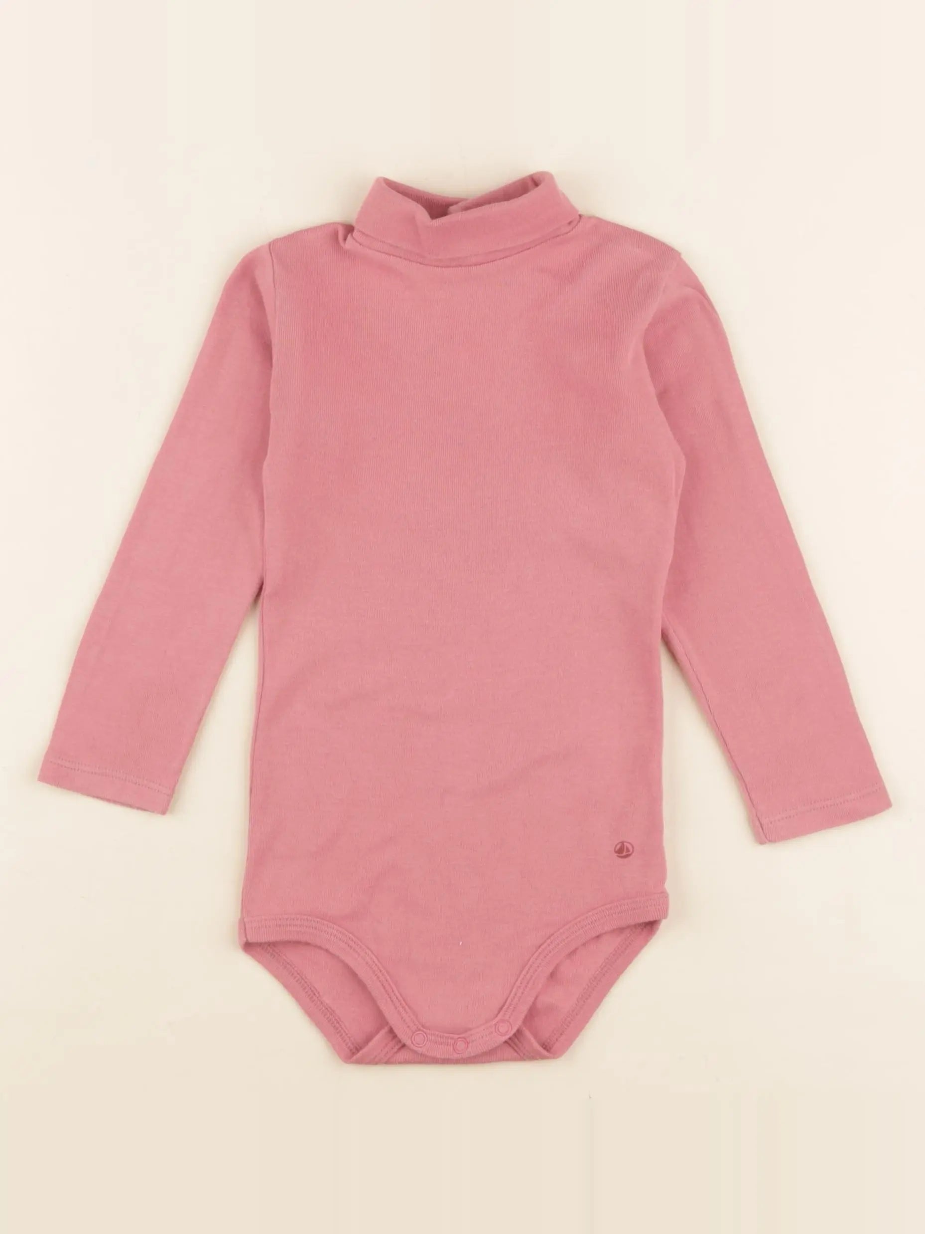 Petit Bateau - body à col rose - 18 mois