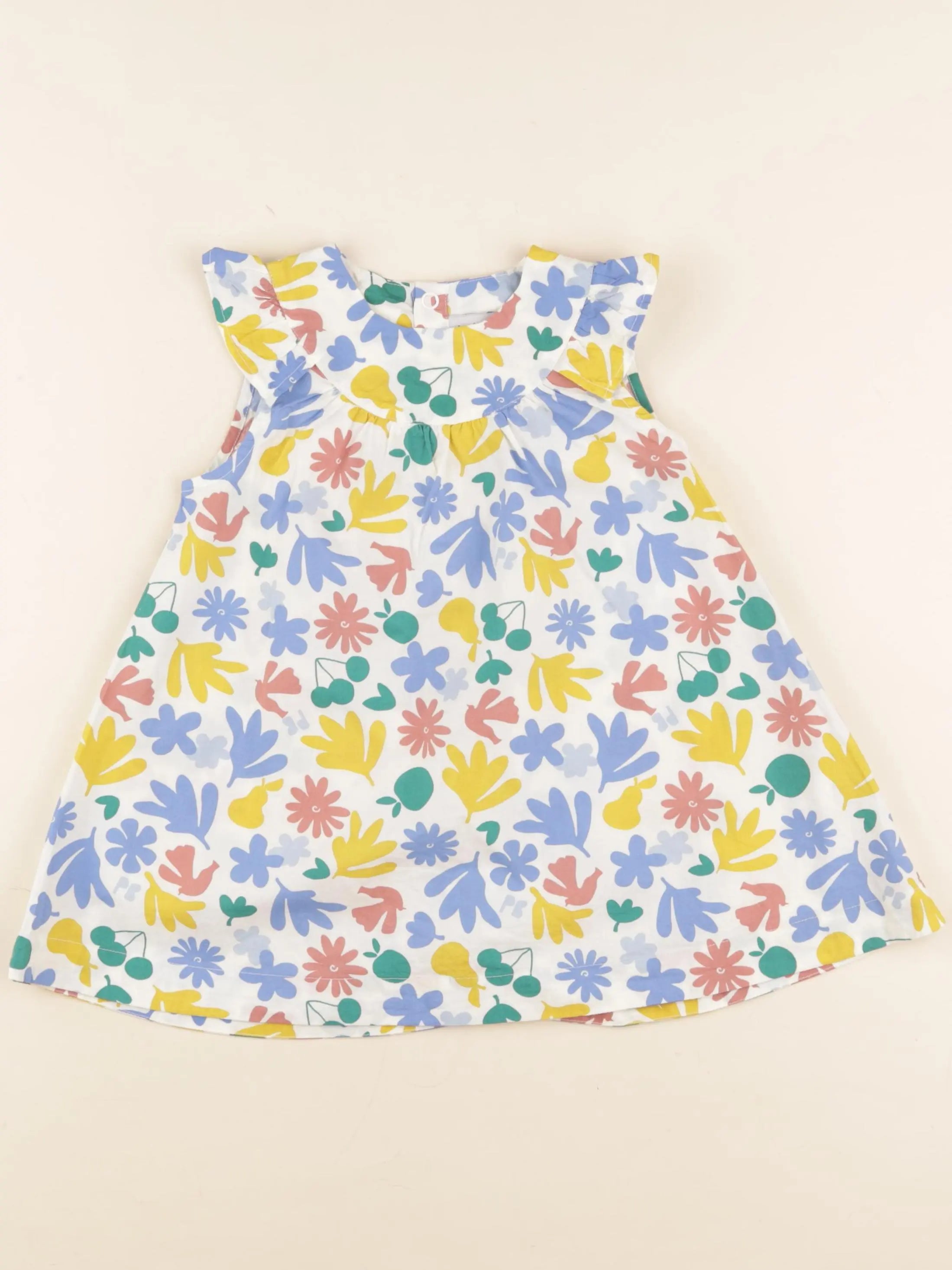 Petit Bateau - robe multicolore - 18 mois
