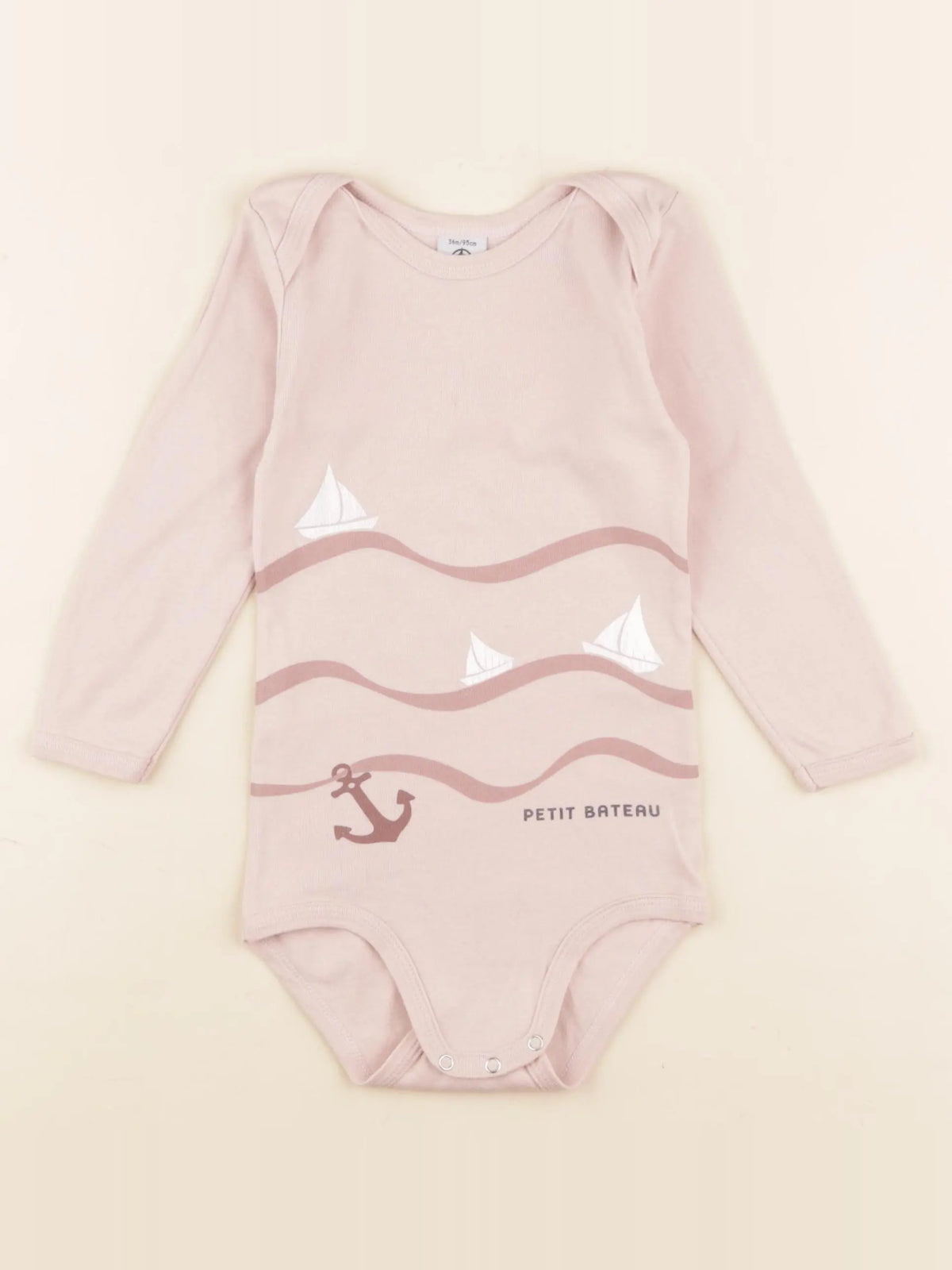 Petit Bateau - body rose - 3 ans