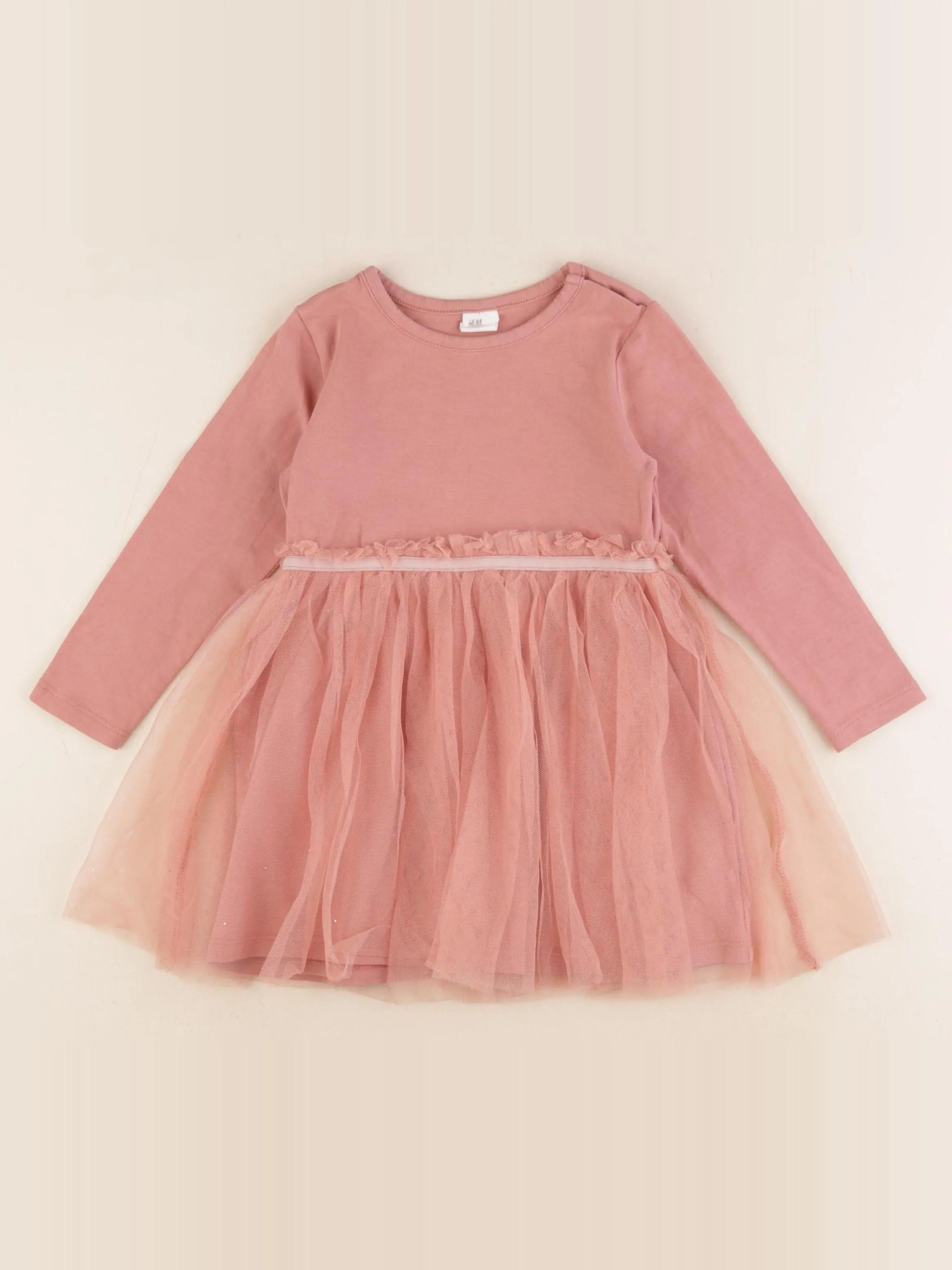 H&M - robe rose - 12/18 mois