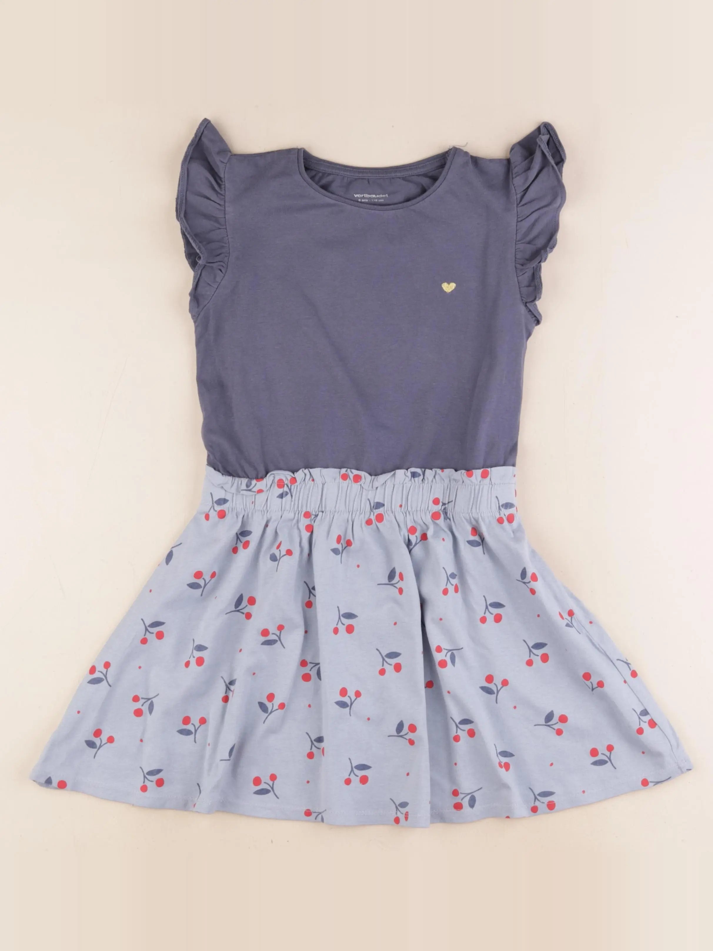 Vertbaudet - robe bleu - 6 ans