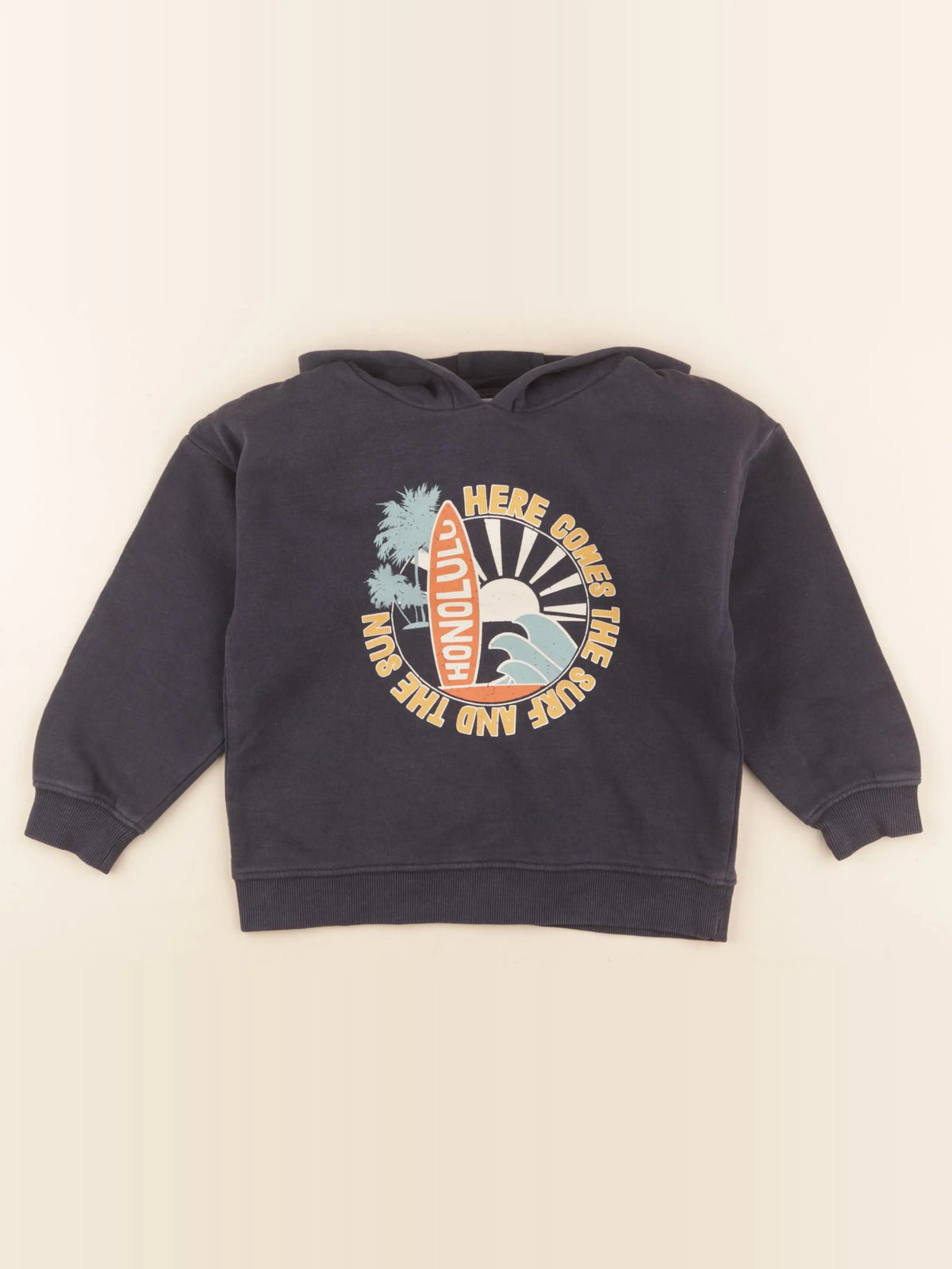 Vertbaudet - sweat multicolore - 6 ans
