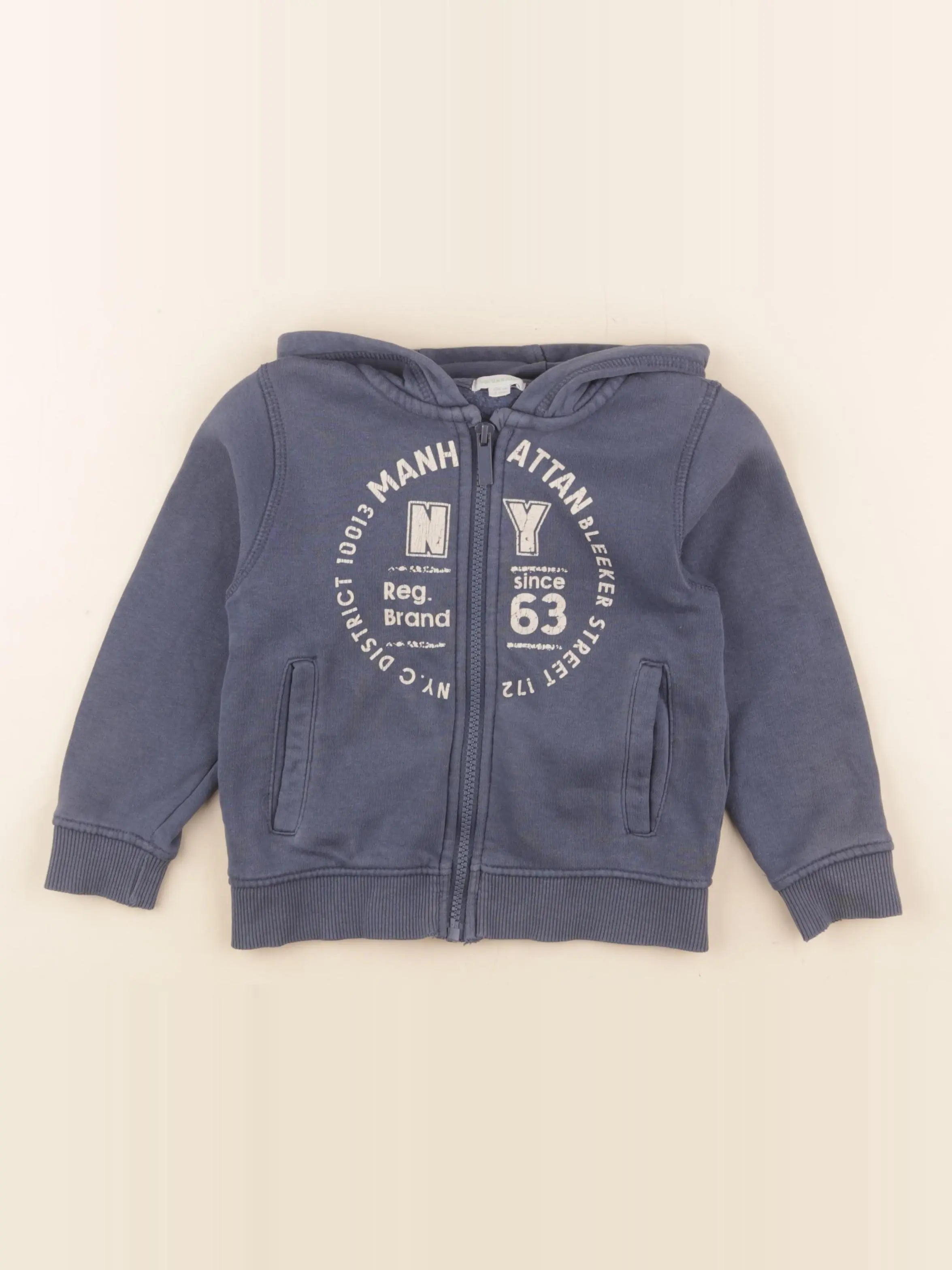 Vertbaudet - sweat bleu - 4 ans