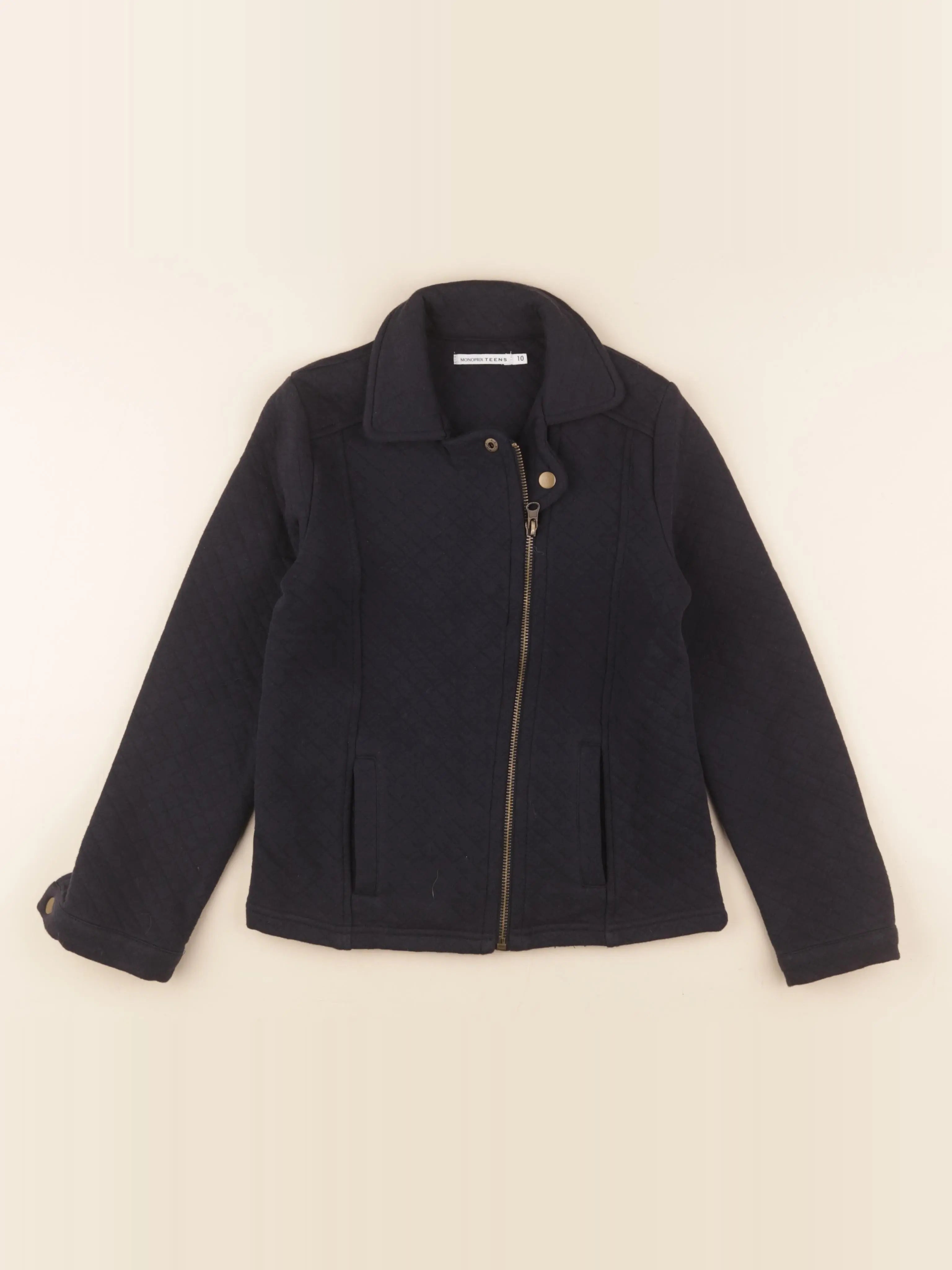 Monoprix - veste bleu - 10 ans