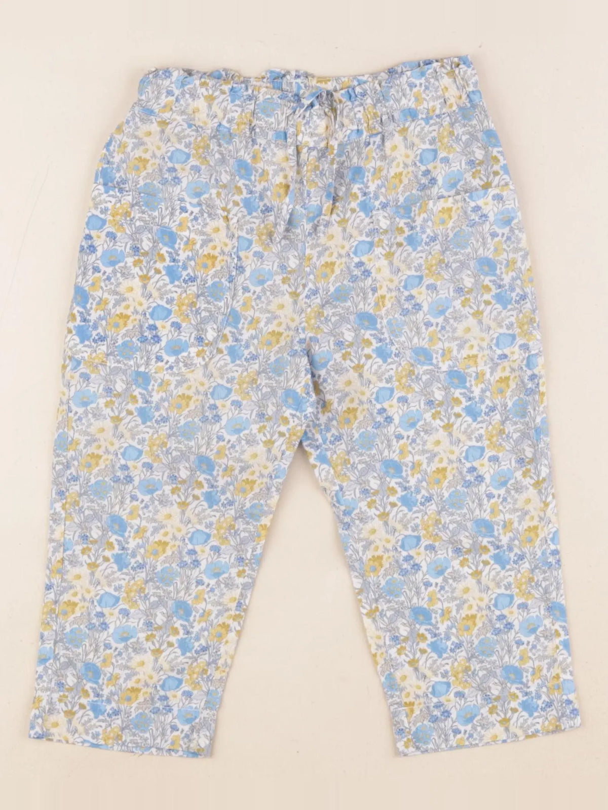 Cyrillus - pantalon bleu, jaune - 3 ans
