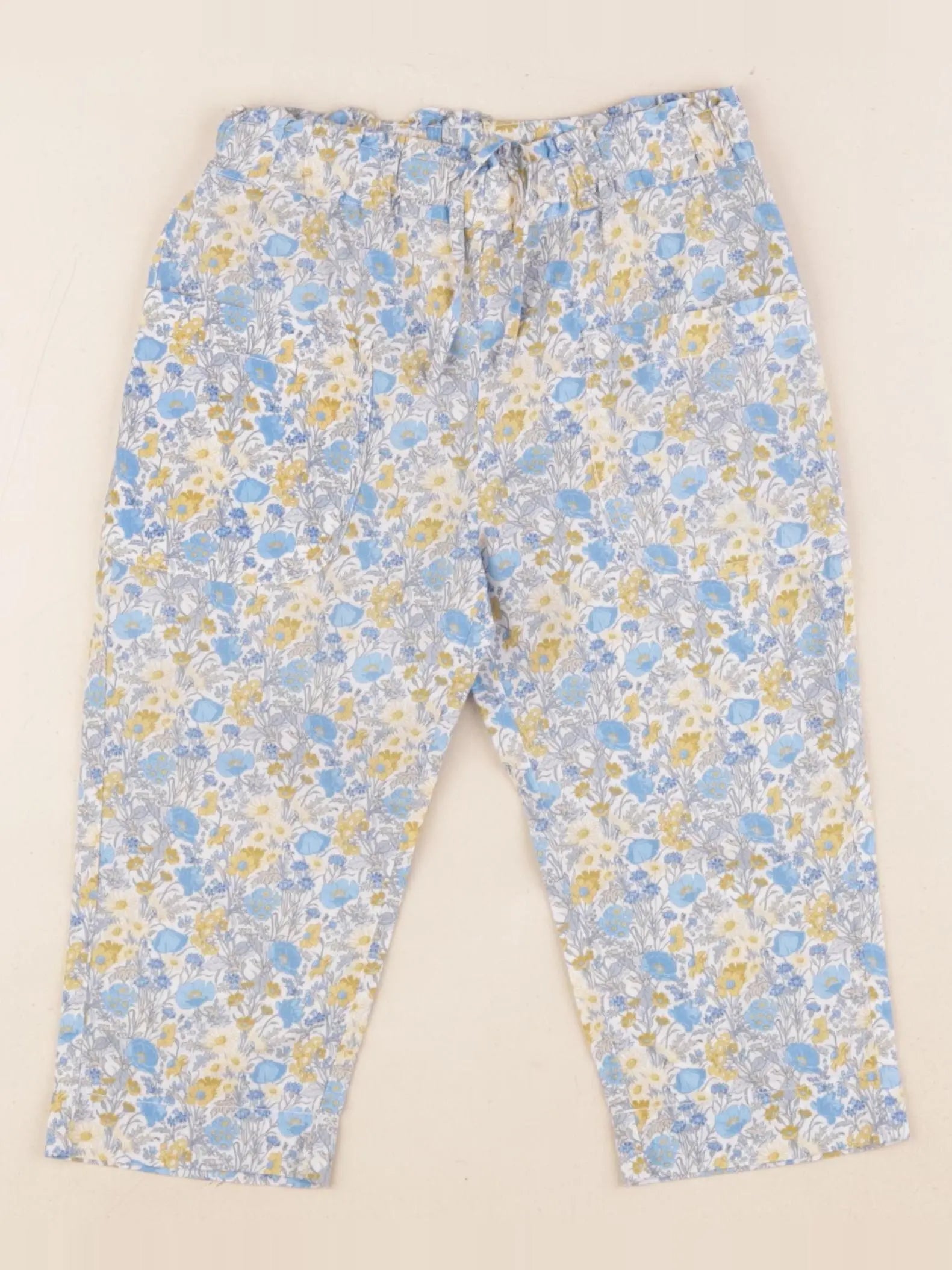 Cyrillus - pantalon bleu, jaune - 3 ans