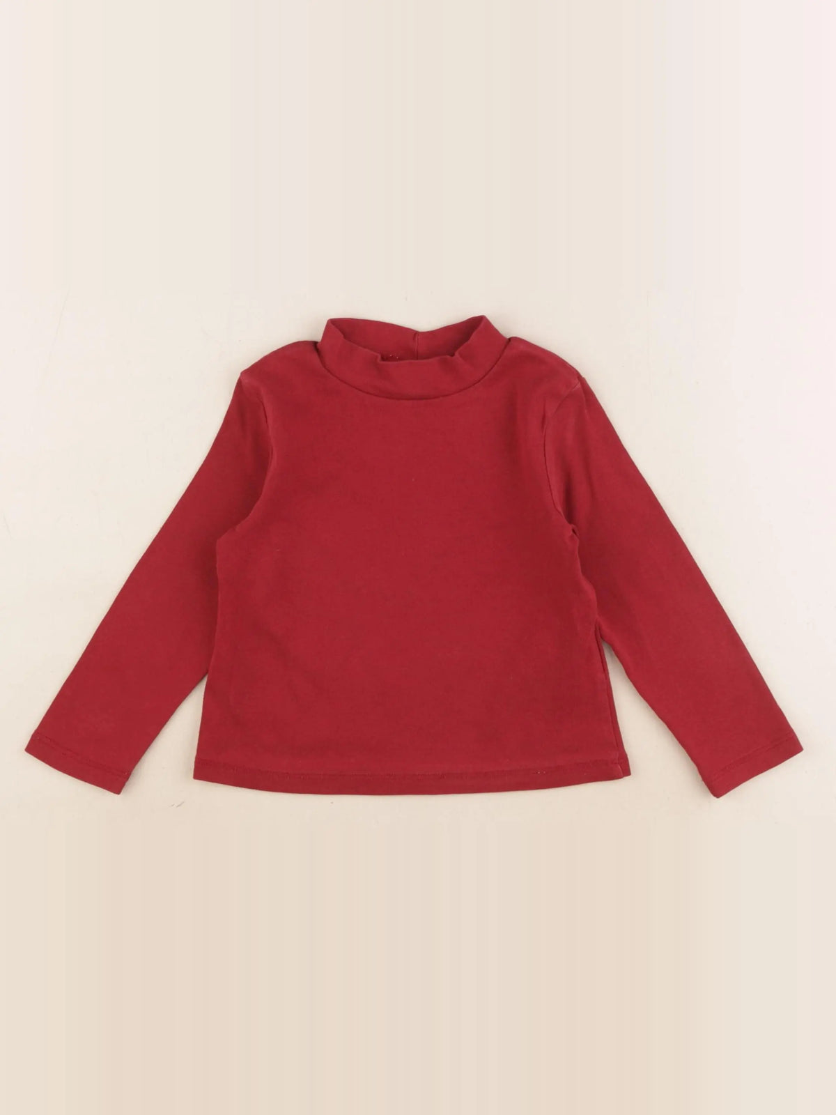 H&M - sous-pull rouge - 18/24 mois