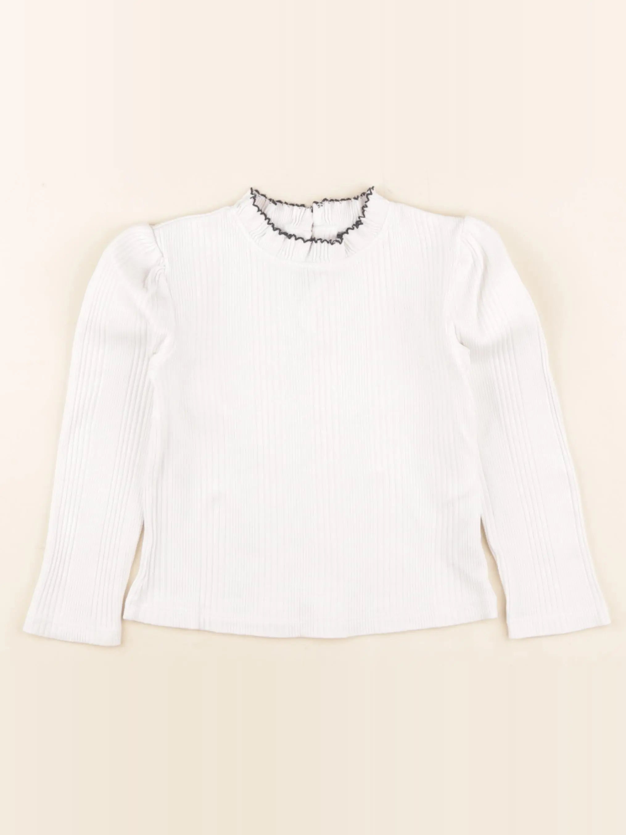 Cyrillus - sous-pull blanc - 4 ans