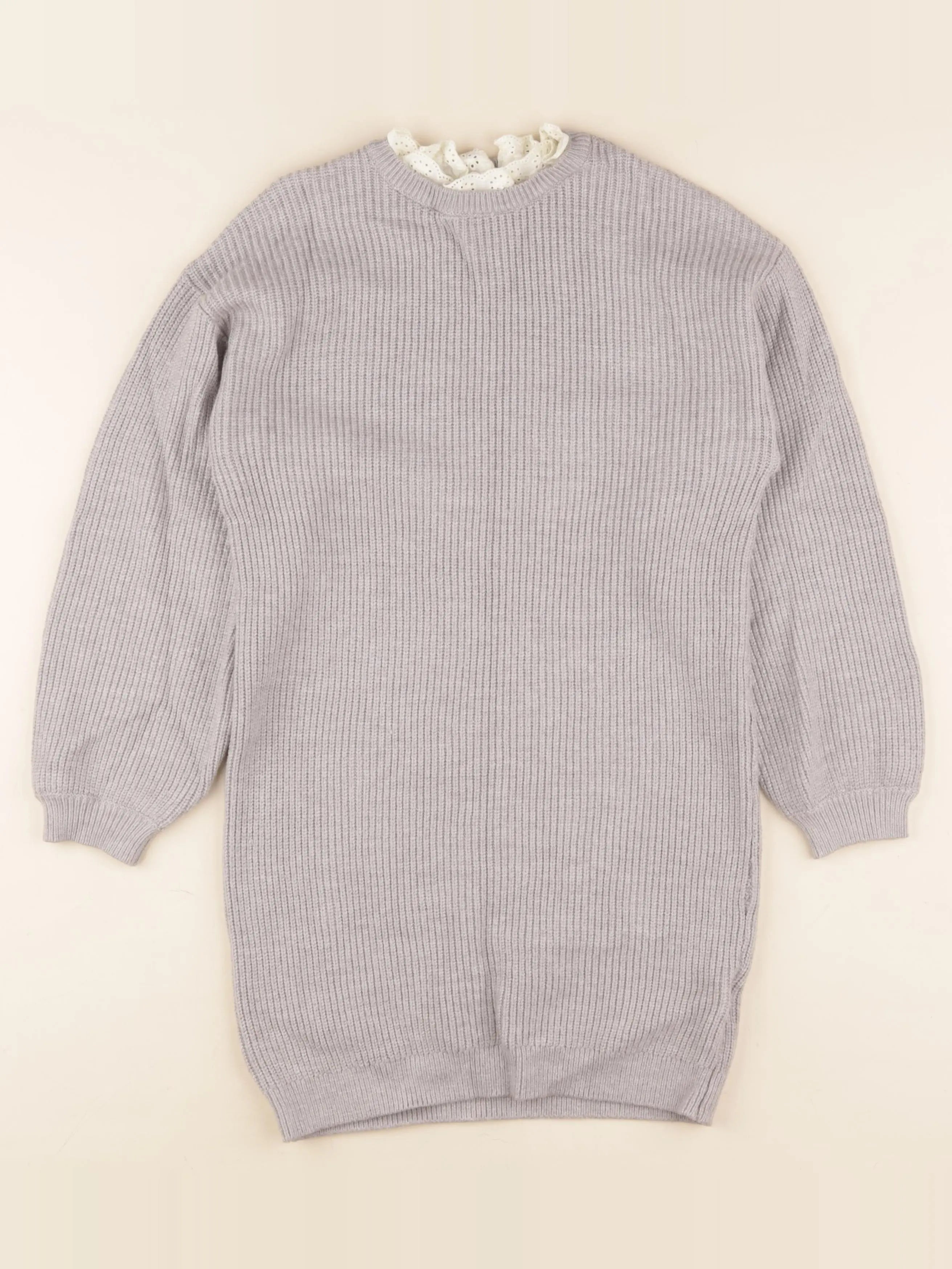 Vertbaudet - robe gris - 8 ans
