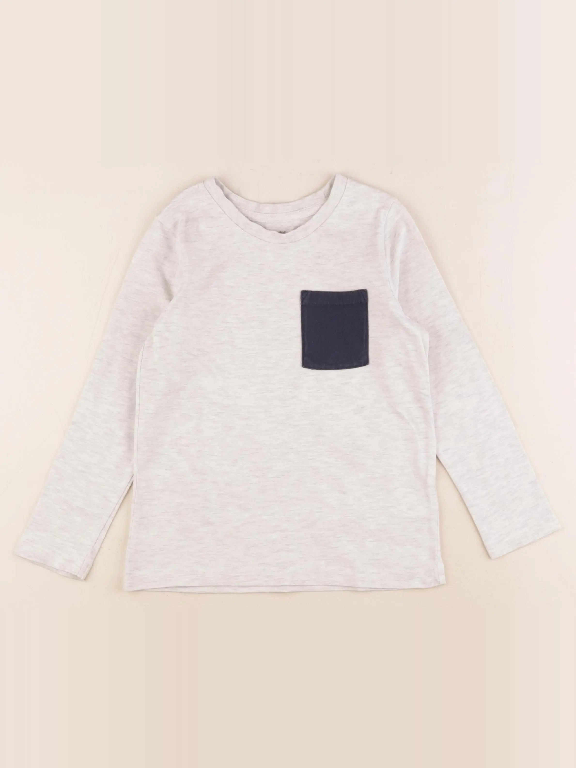 Vertbaudet - tee-shirt gris - 6 ans
