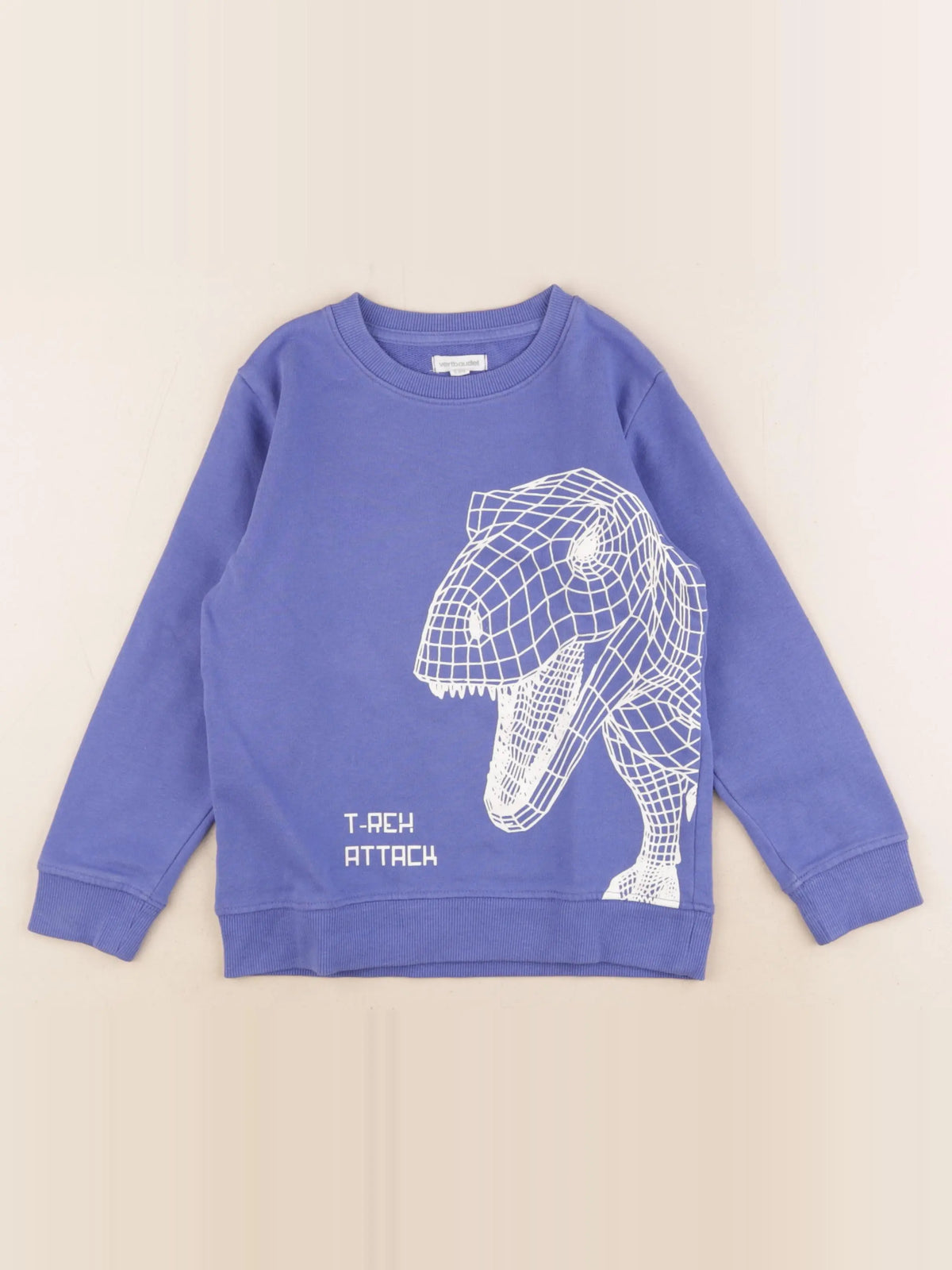 Vertbaudet - sweat bleu - 6 ans