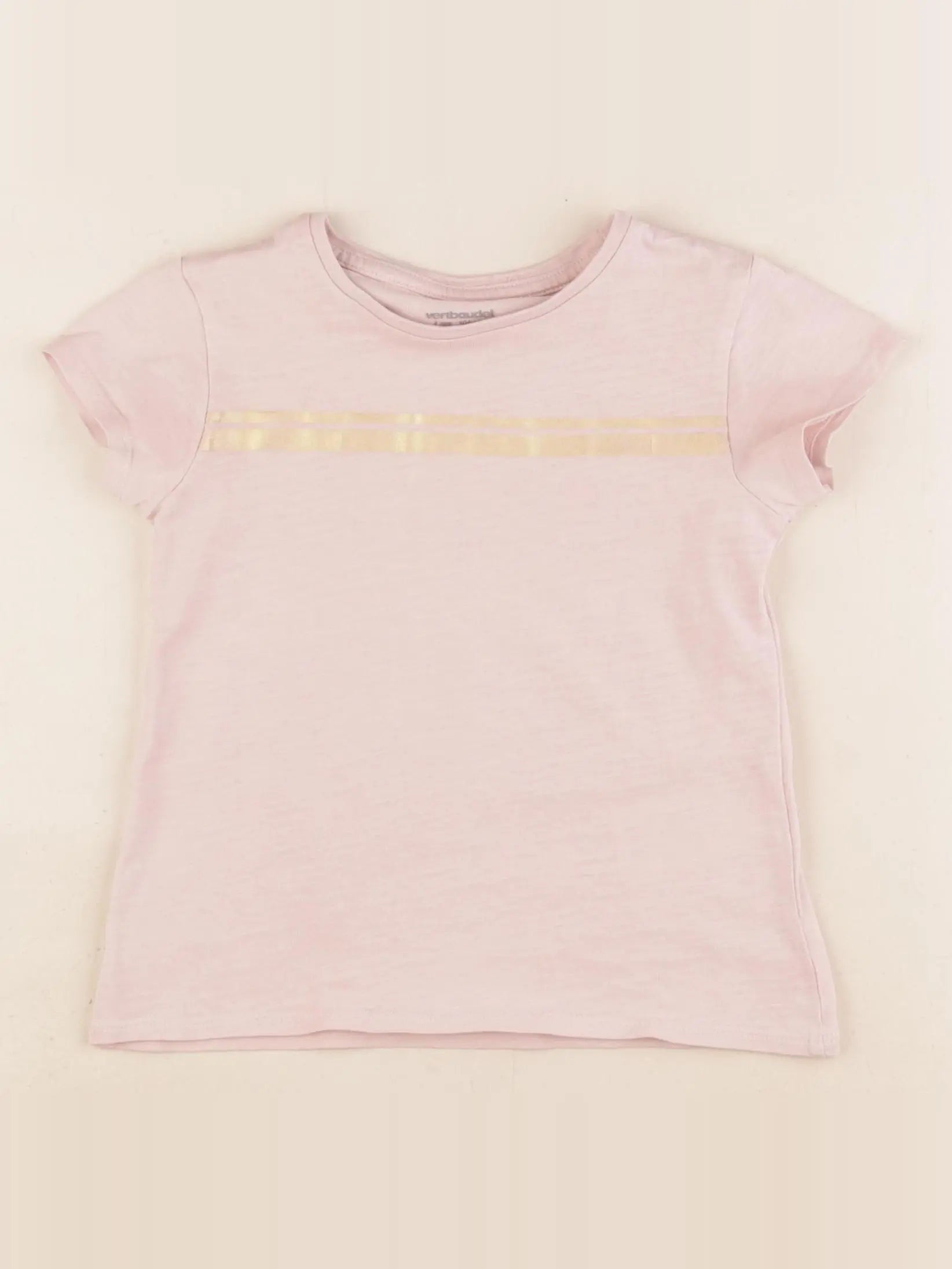 Vertbaudet - tee-shirt rose - 4 ans
