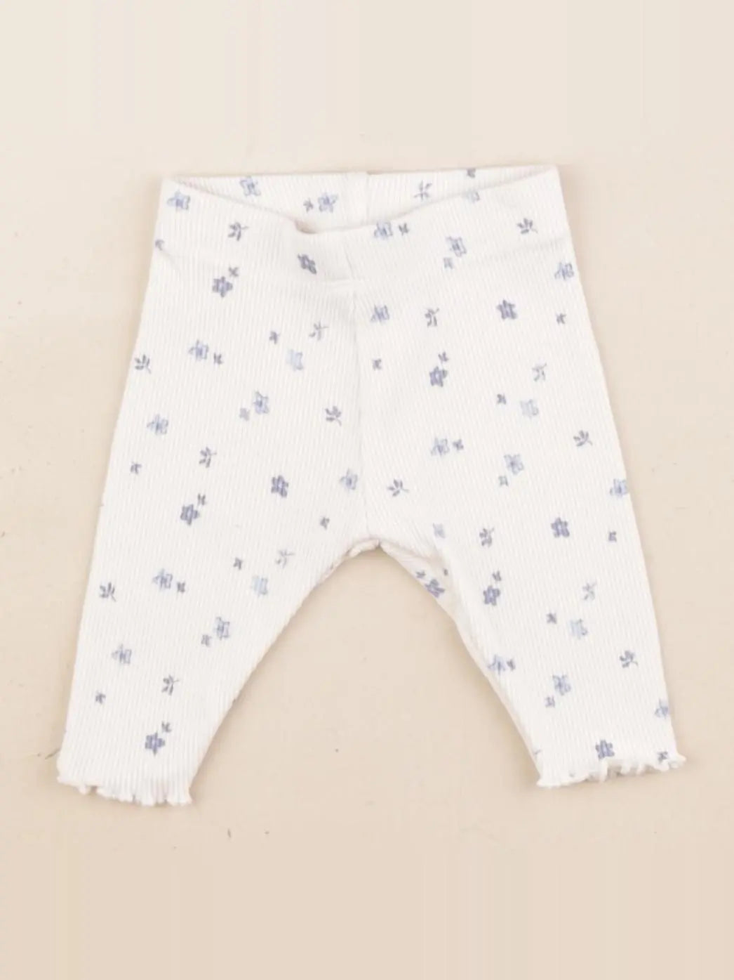 Tape à l'oeil - legging blanc, bleu - 1 mois
