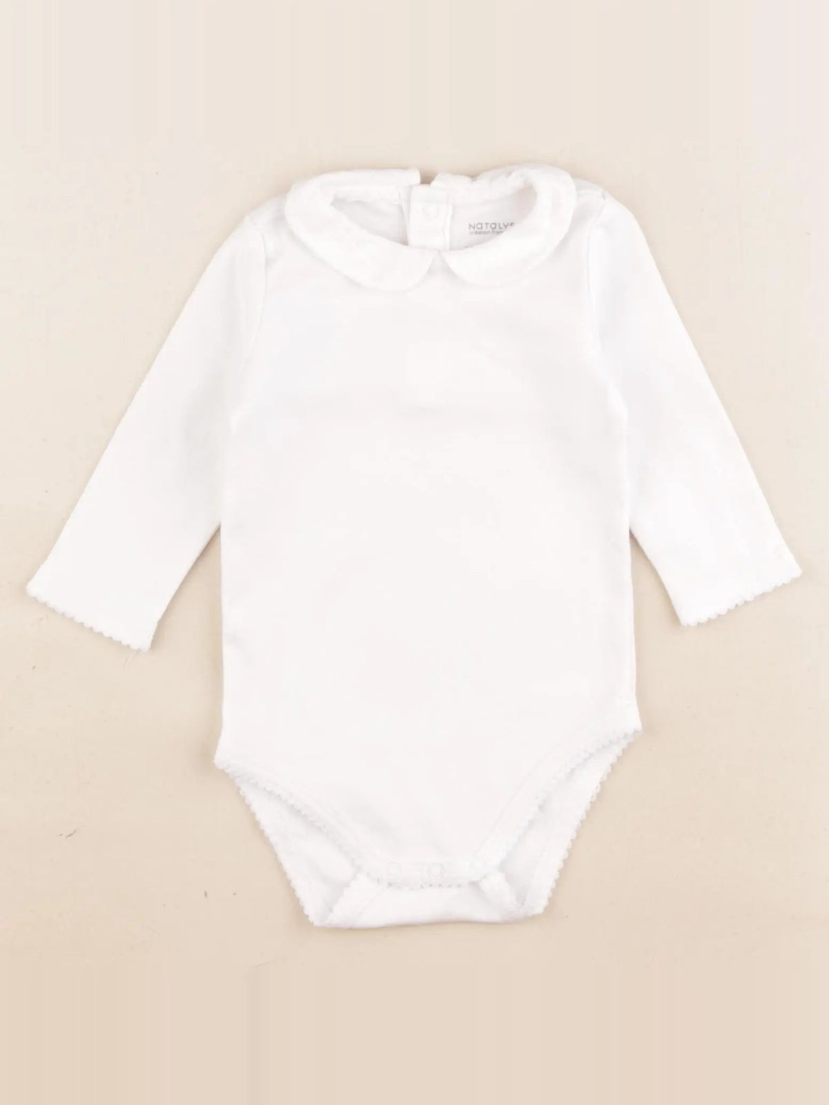 Natalys - body à col blanc - 6 mois