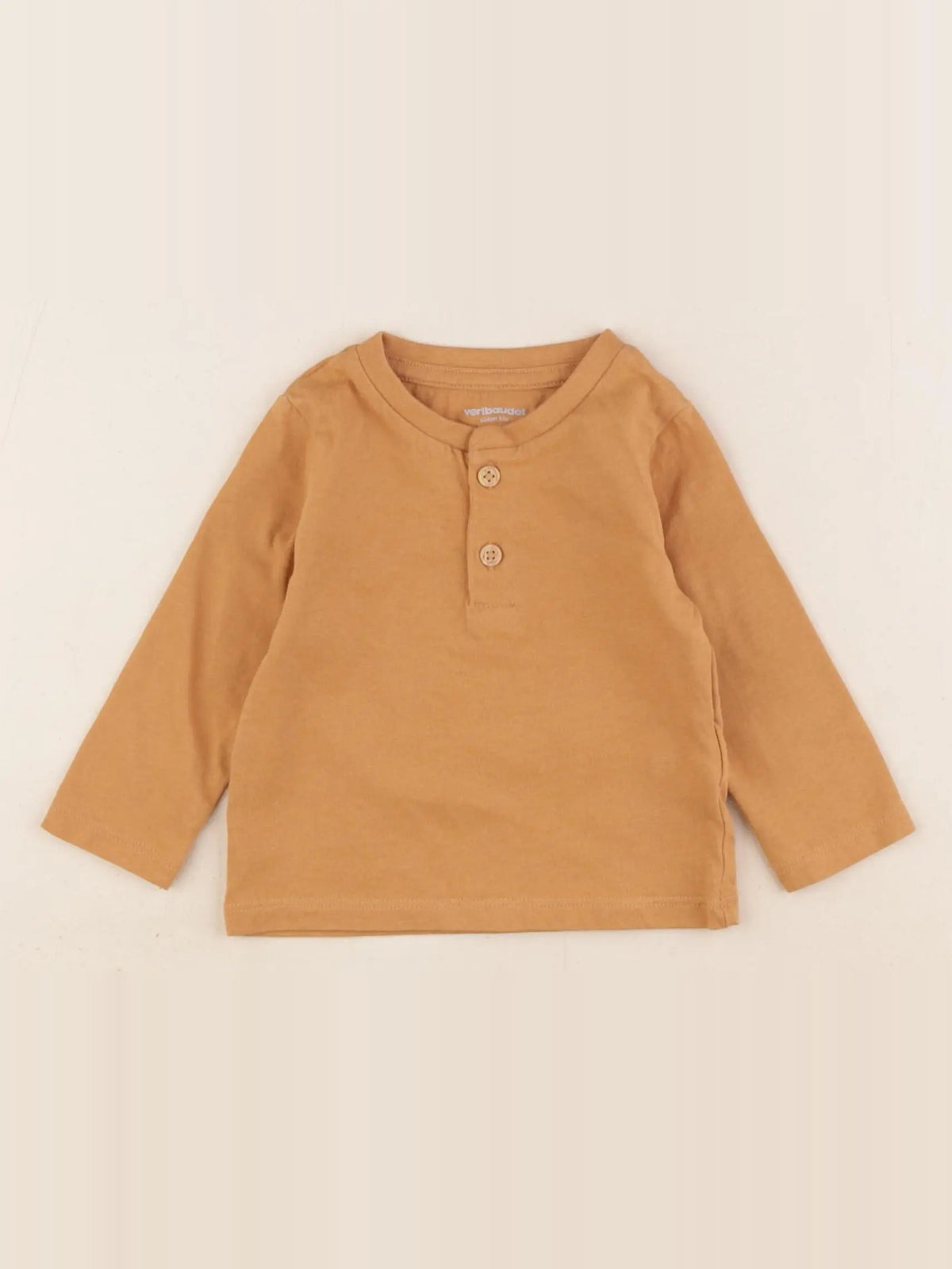 Vertbaudet - tee-shirt marron - 6 mois