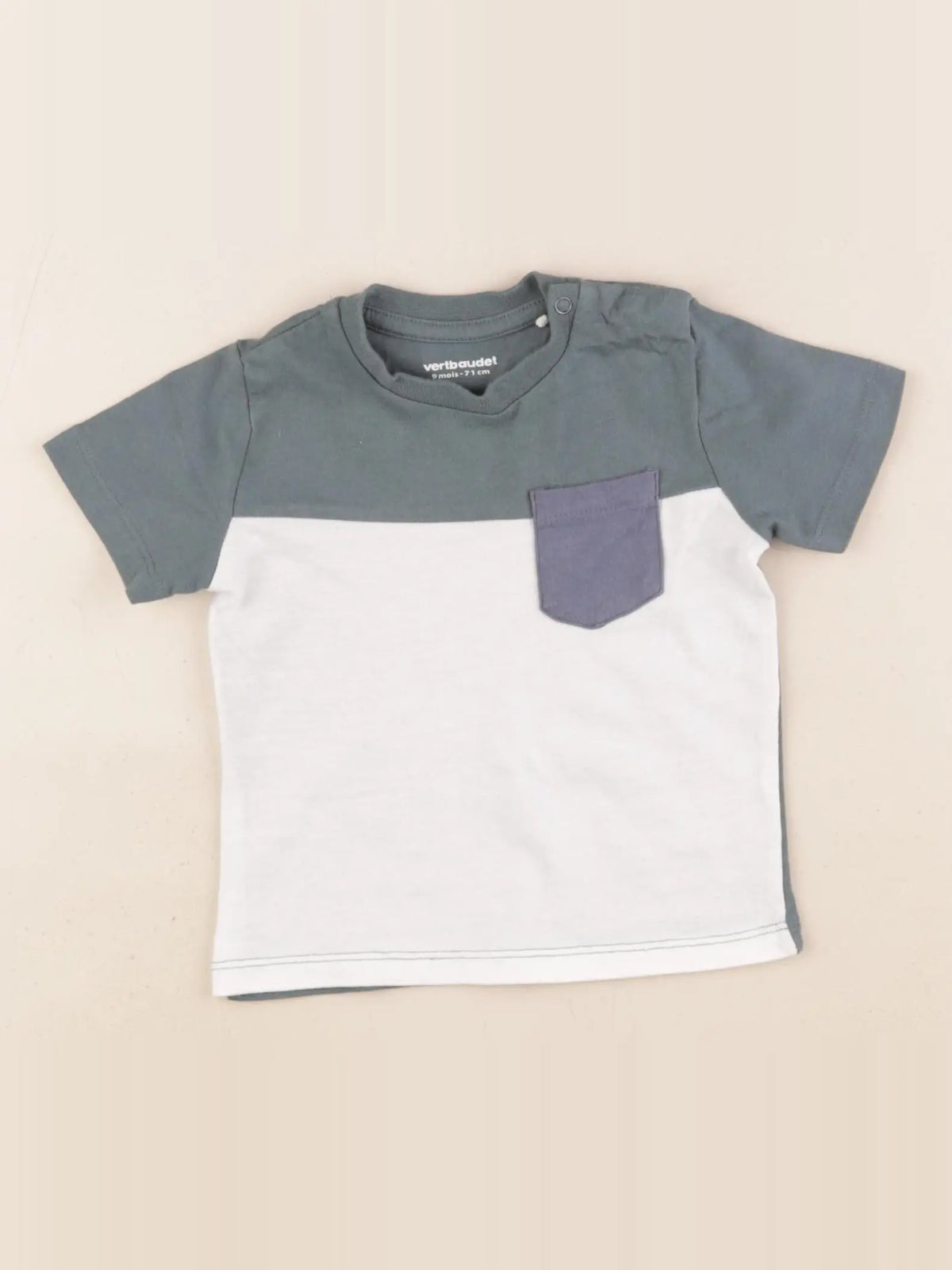 Vertbaudet - tee-shirt multicolore - 9 mois