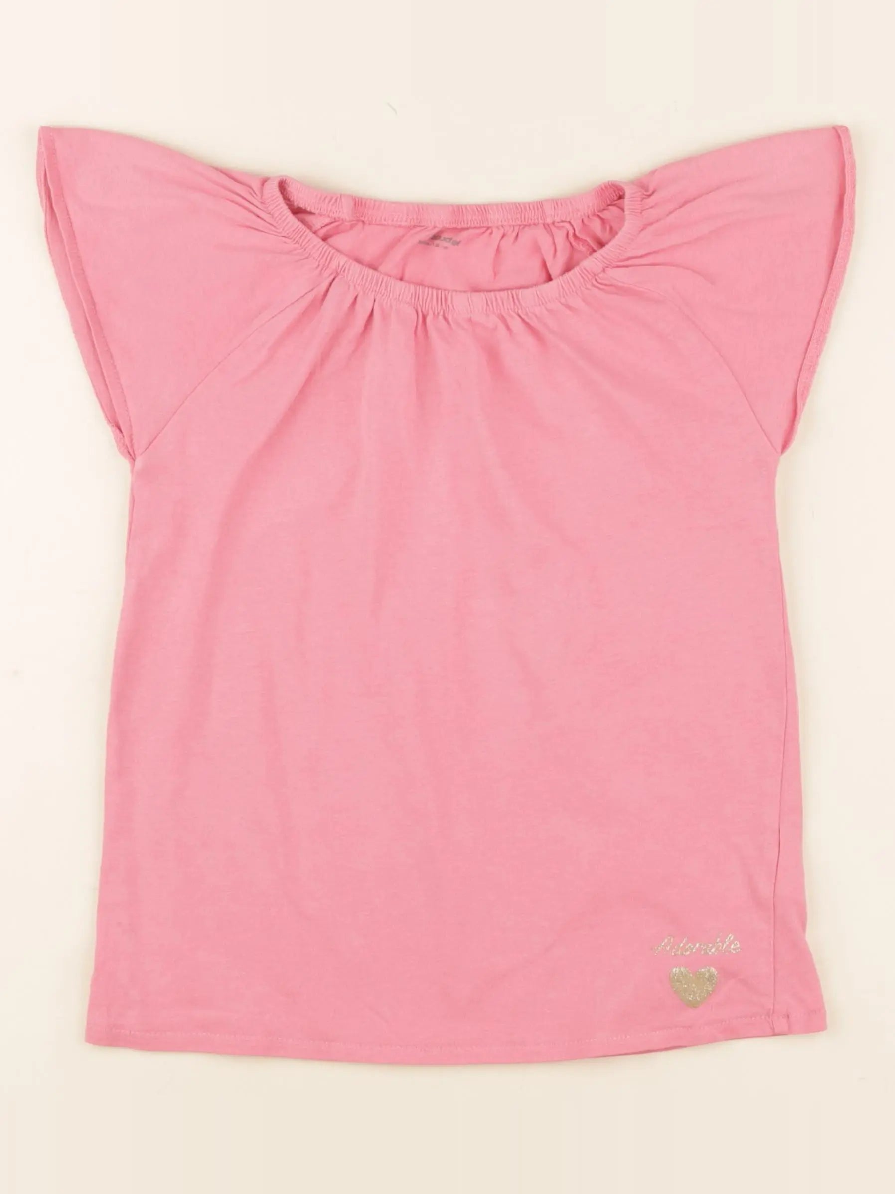 Vertbaudet - tee-shirt rose - 8 ans