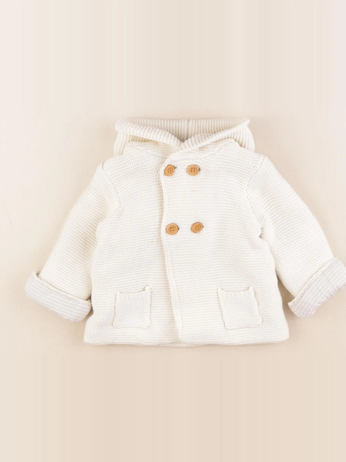 Cyrillus - veste doublé beige - 9 mois