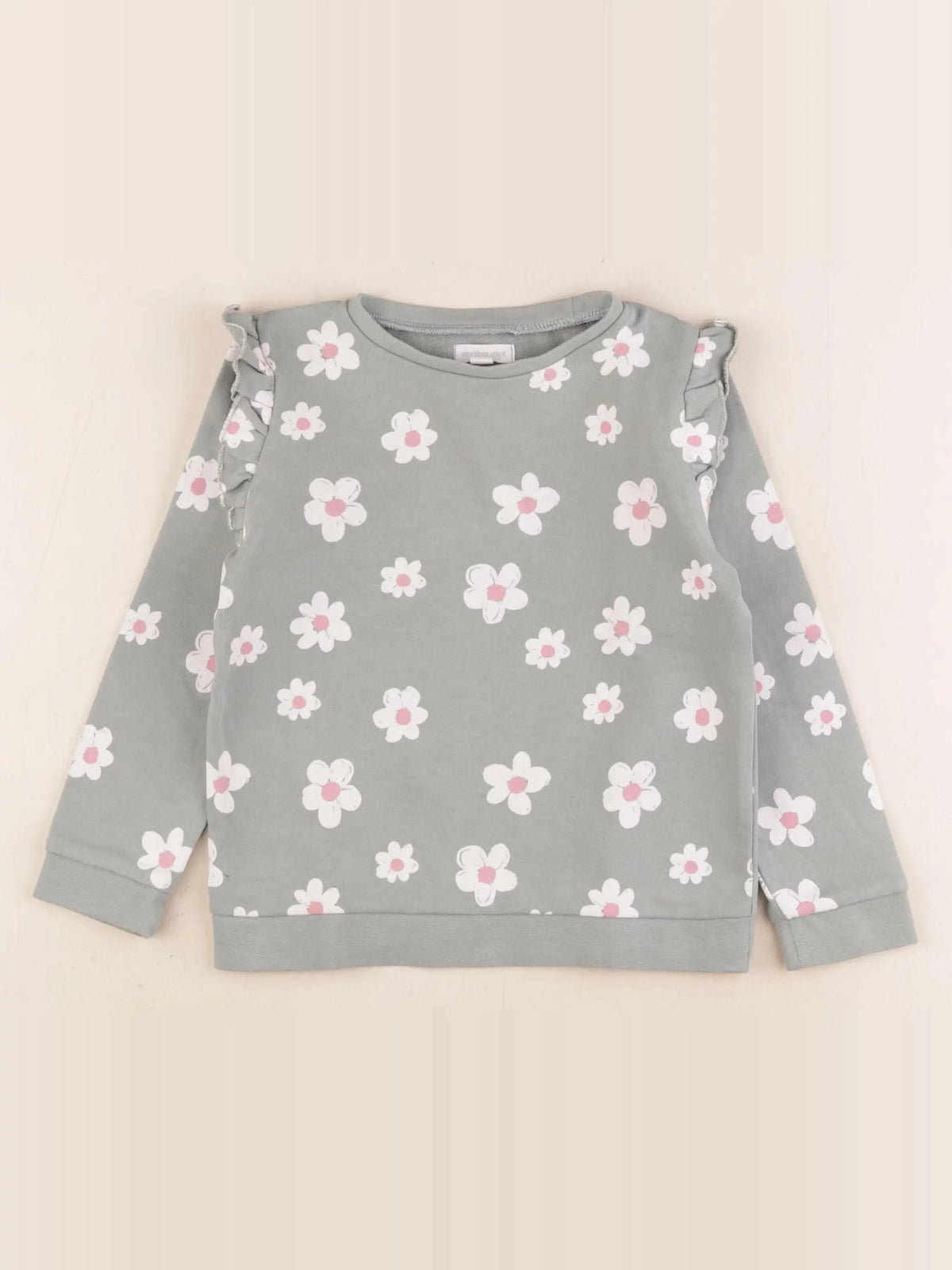 Vertbaudet - sweat vert - 4 ans
